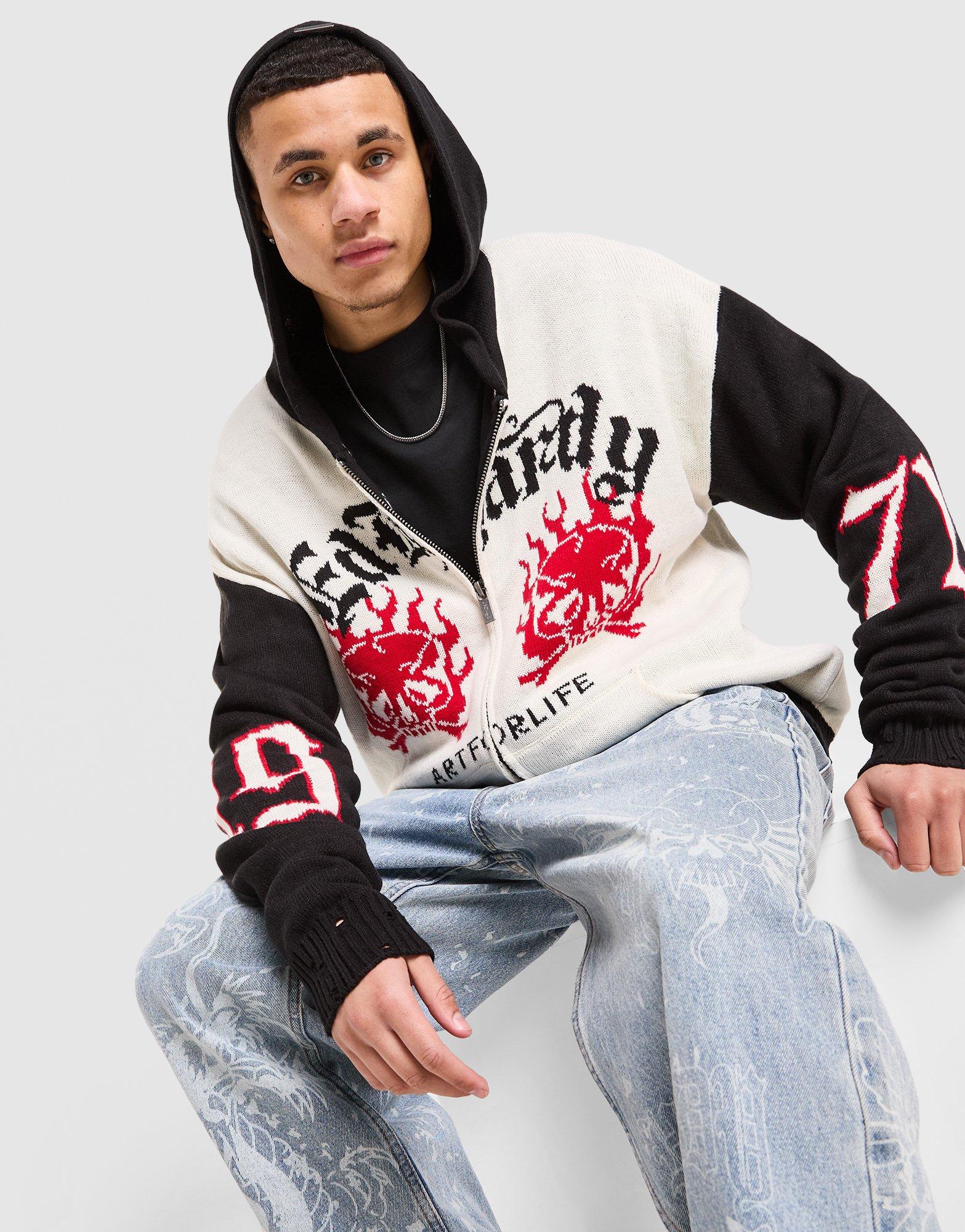 Ed Hardy 1972 Knit Full Zip Hoodie