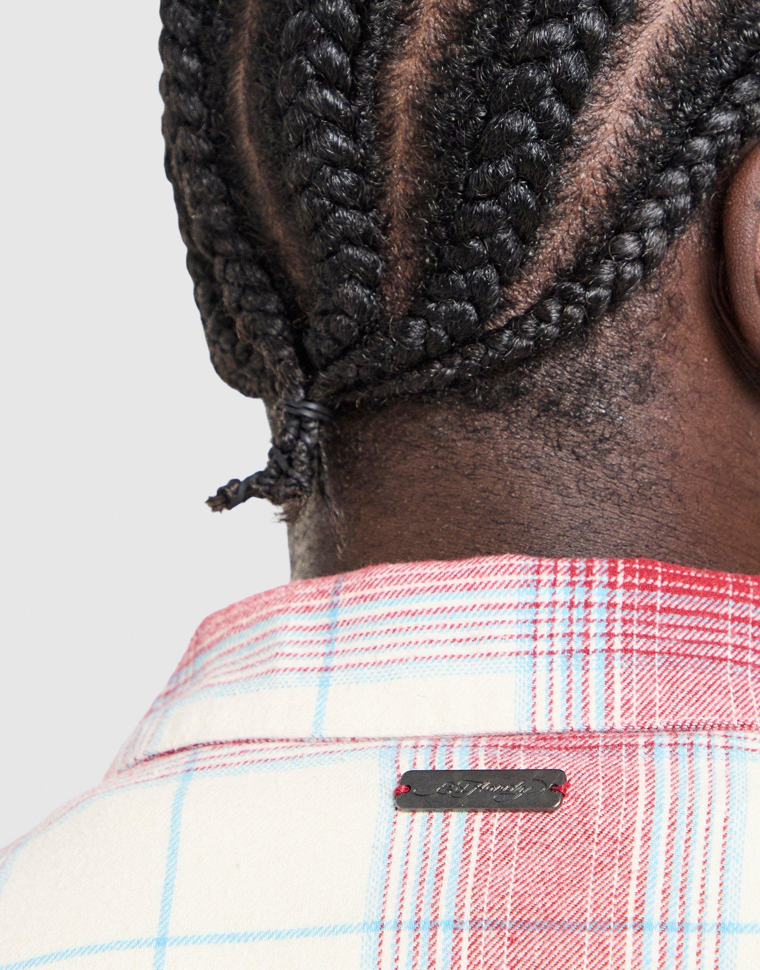 Ed Hardy Checked Skull Shirt