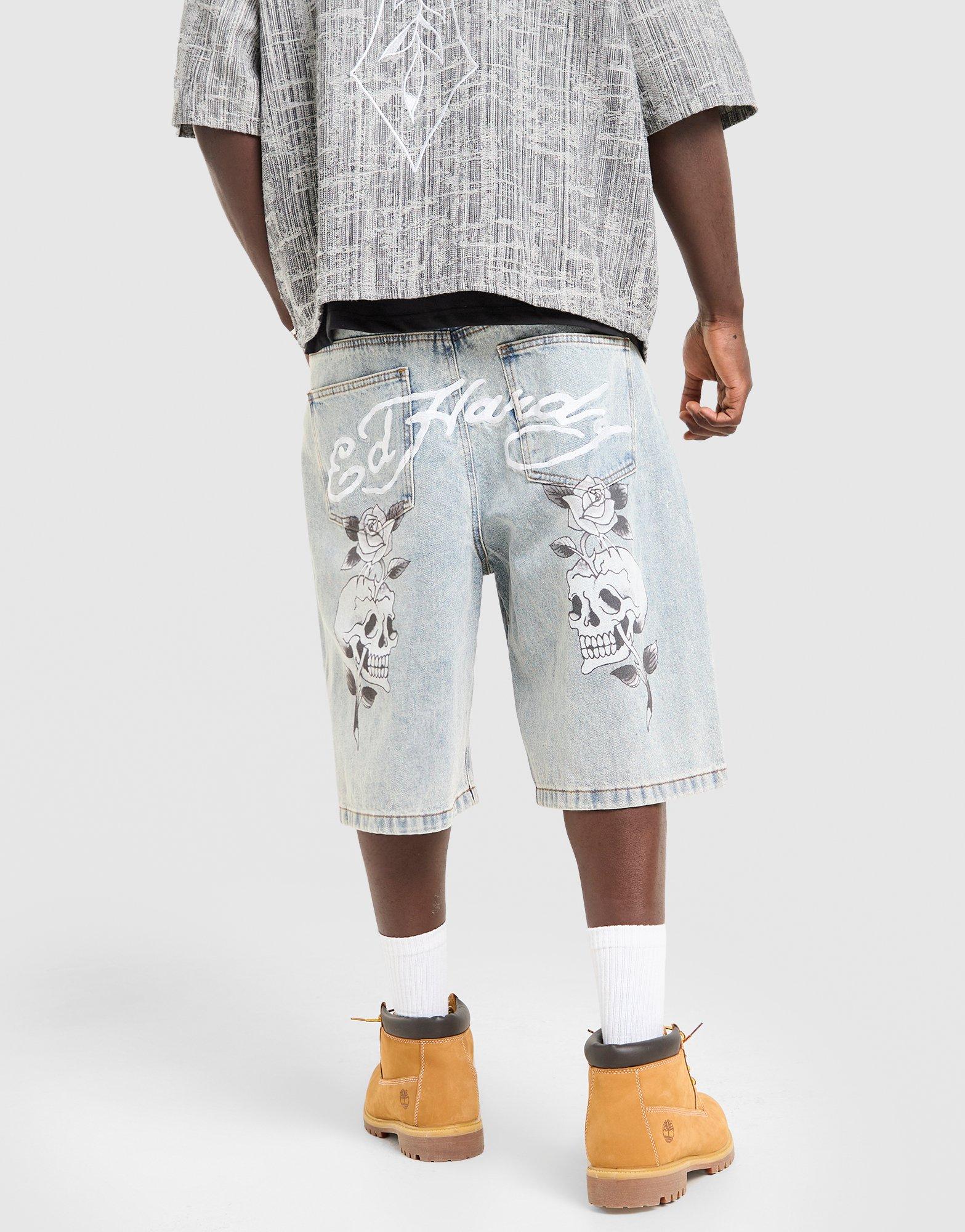 Ed Hardy Skull & Rose Jorts
