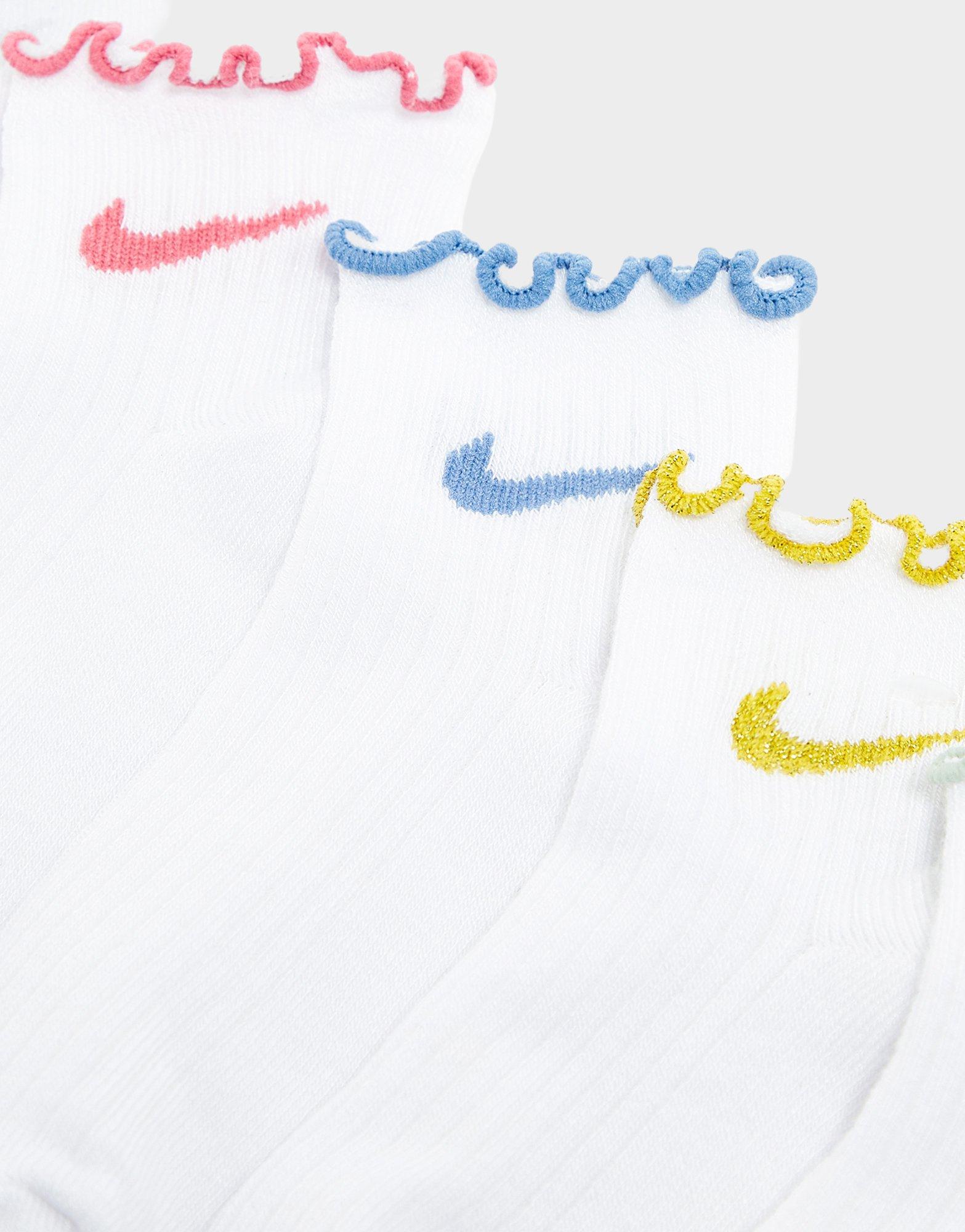 Nike 6-Pack Ruffle Ankle Socks Junior