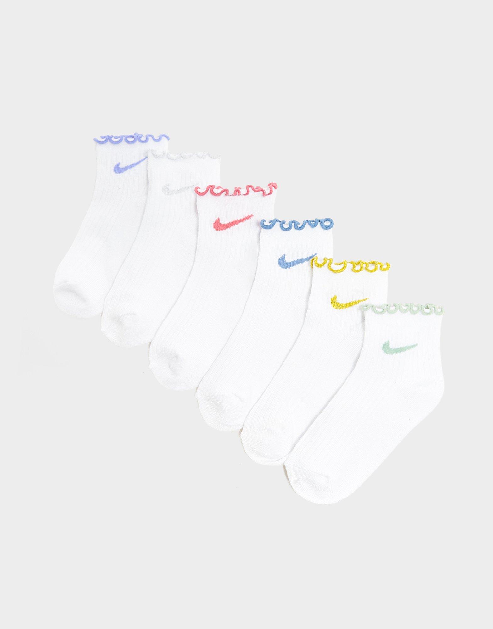 Nike 6-Pack Ruffle Ankle Socks Junior