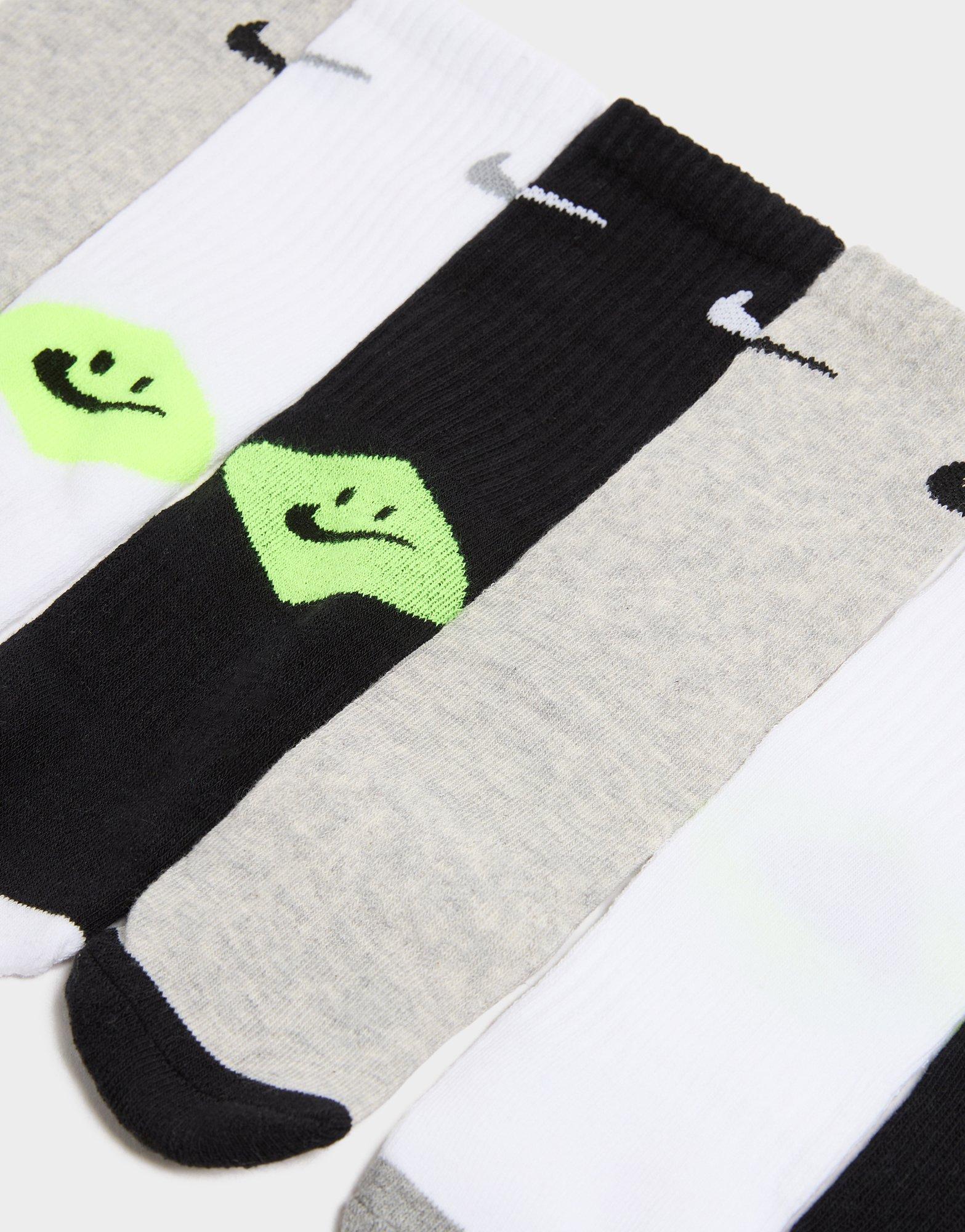 Nike 6-Pack Smiley Crew Socks Junior