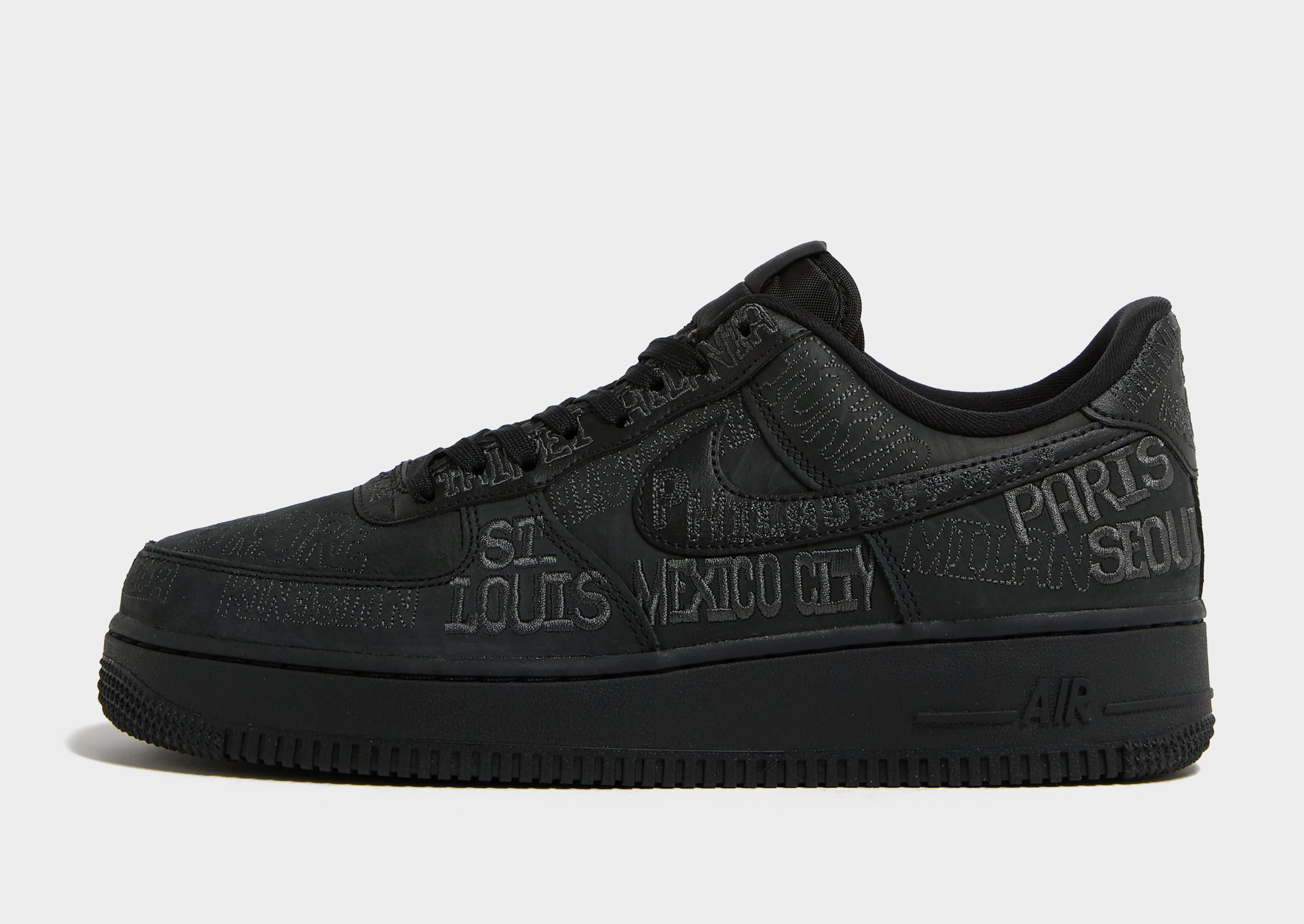 Black Nike Air Force 1 Low 'World Tour' - JD Sports Global