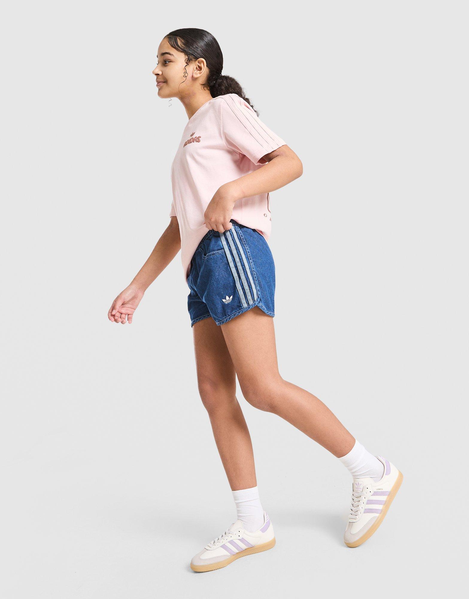 adidas Originals Girls' Denim Shorts Junior