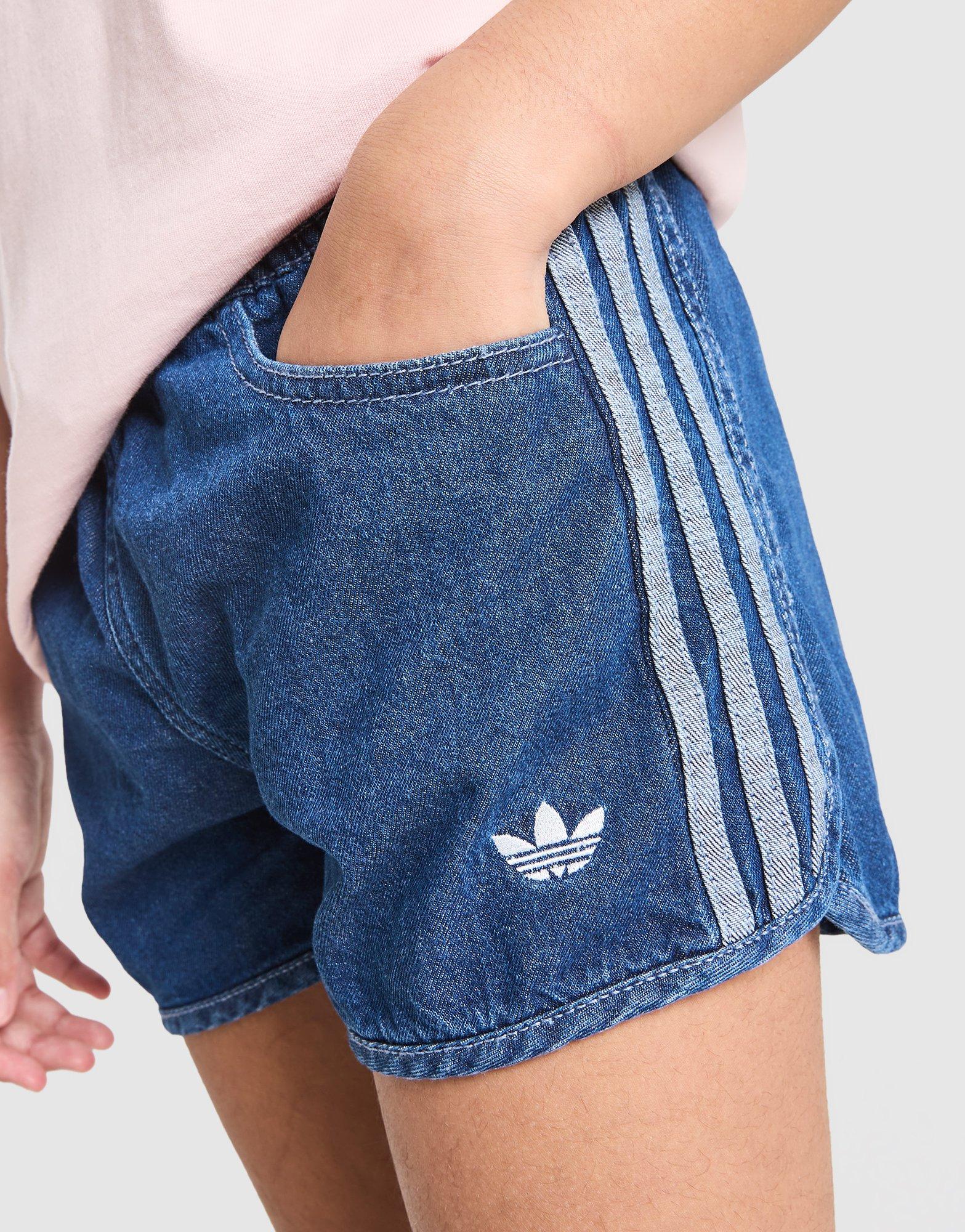 adidas Originals Girls' Denim Shorts Junior