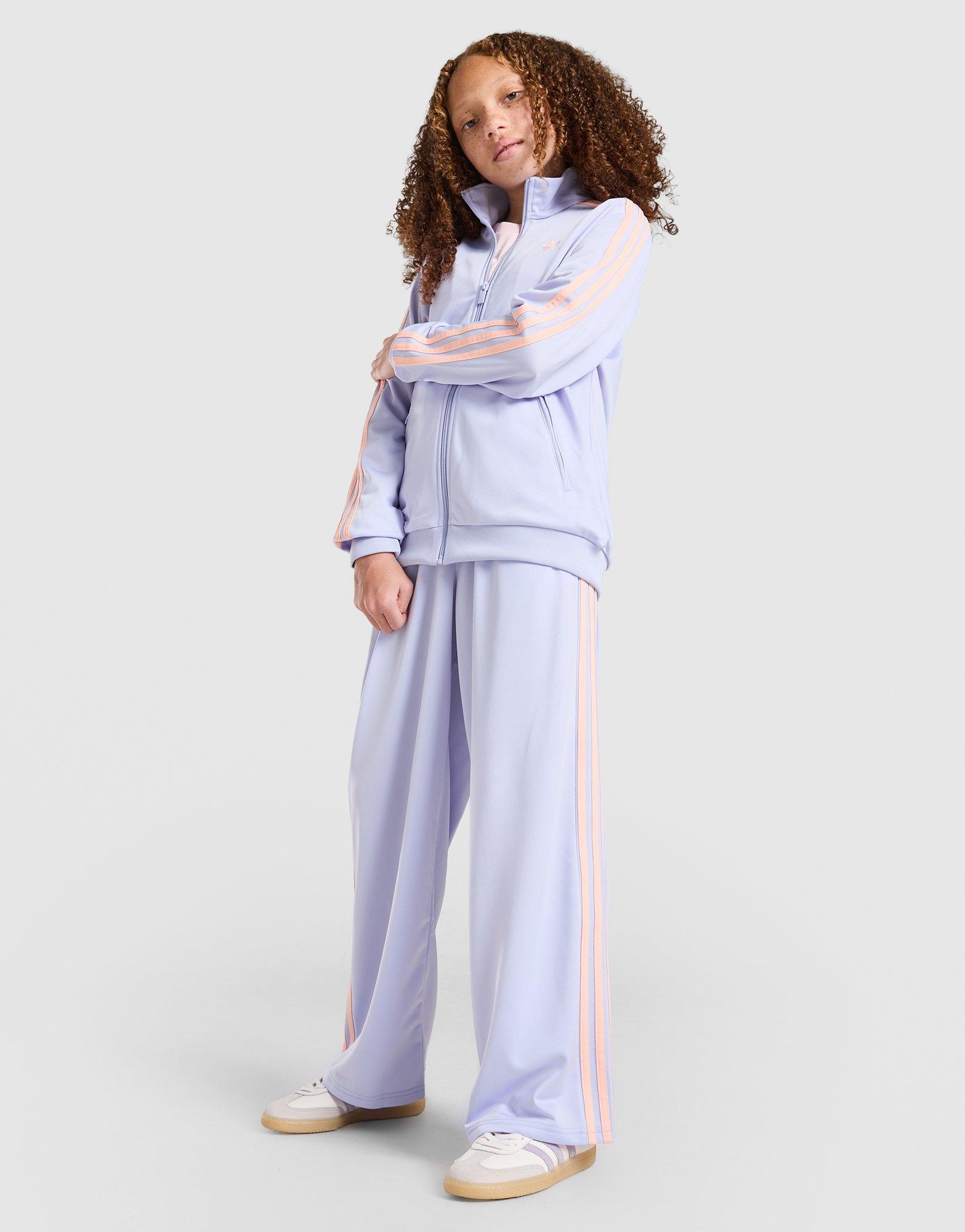 adidas Originals Girls' Firebird Wide Track Pants Junior