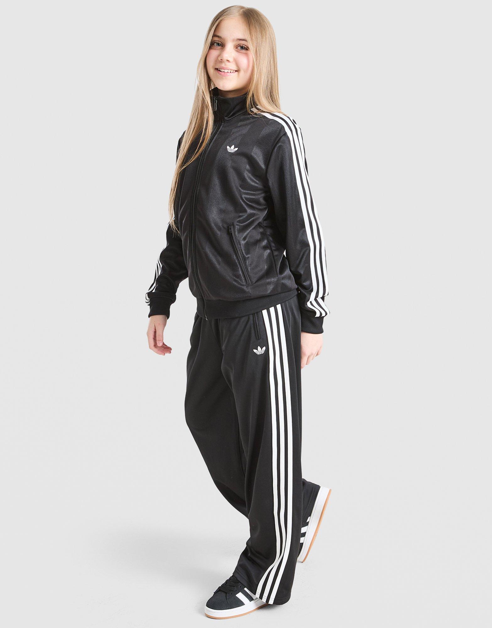 adidas Originals Girls' Firebird Wide Leg Track Pants Junior