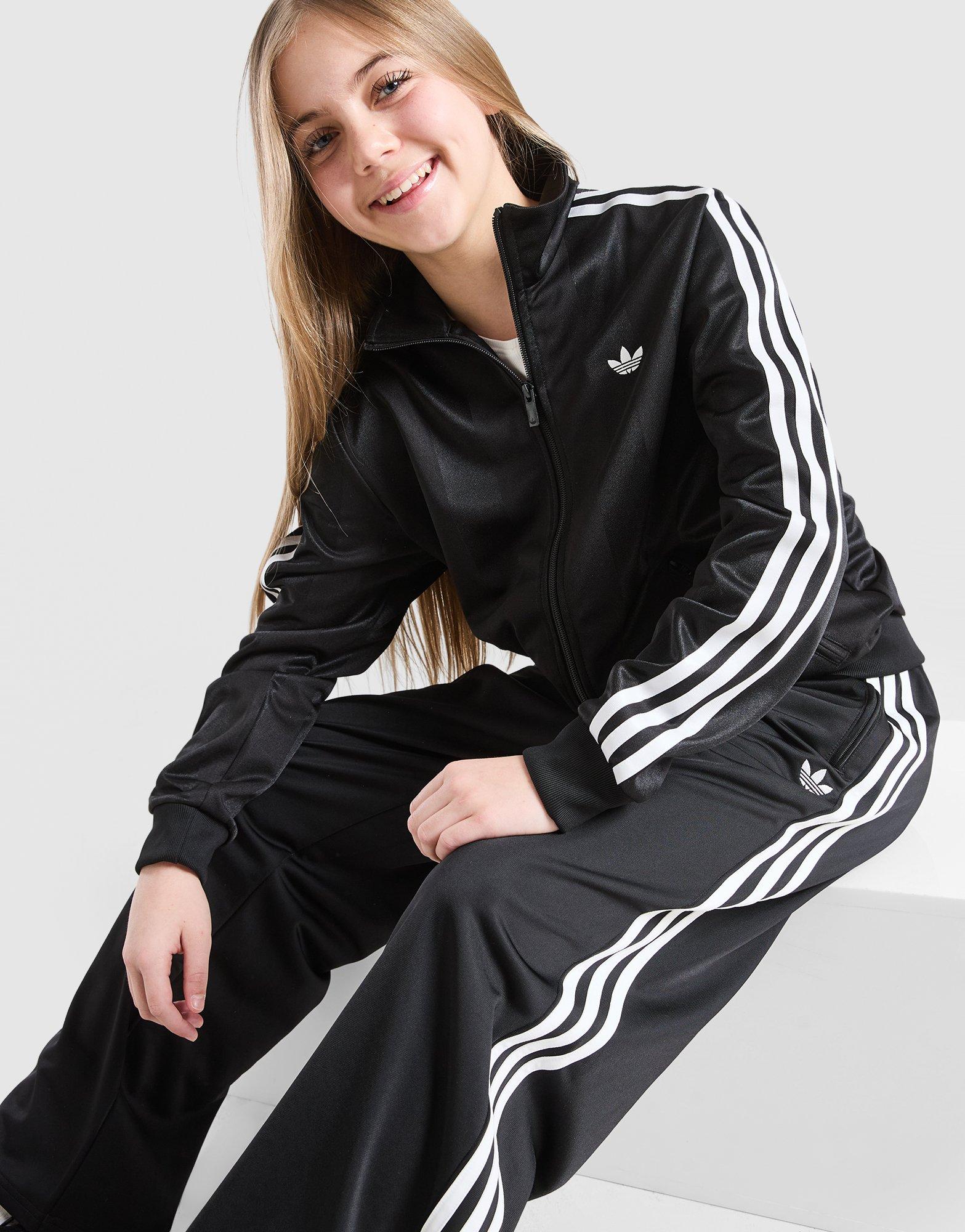 adidas Originals Girls' Firebird Wide Leg Track Pants Junior