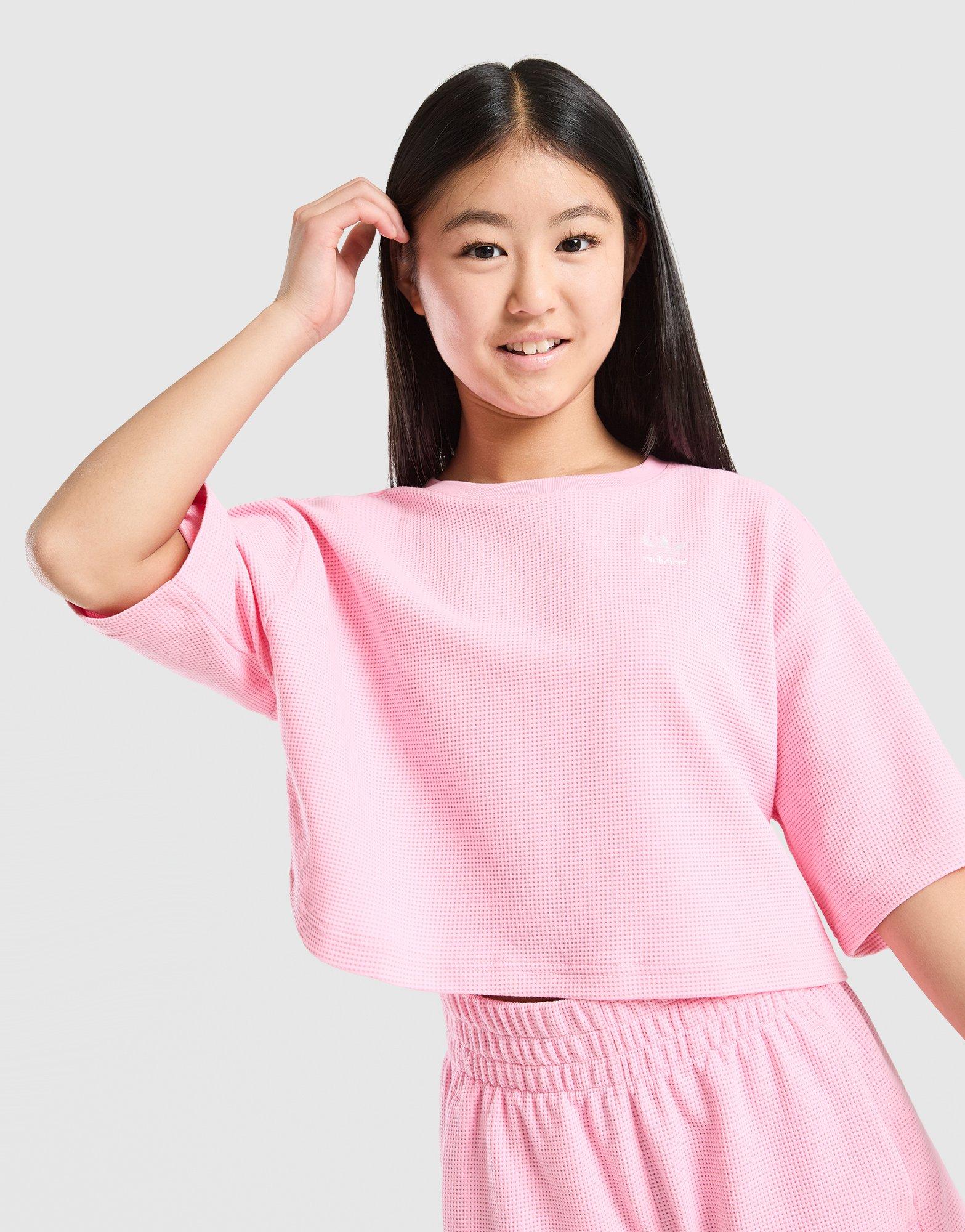 adidas Girls' Waffle T-Shirt Junior