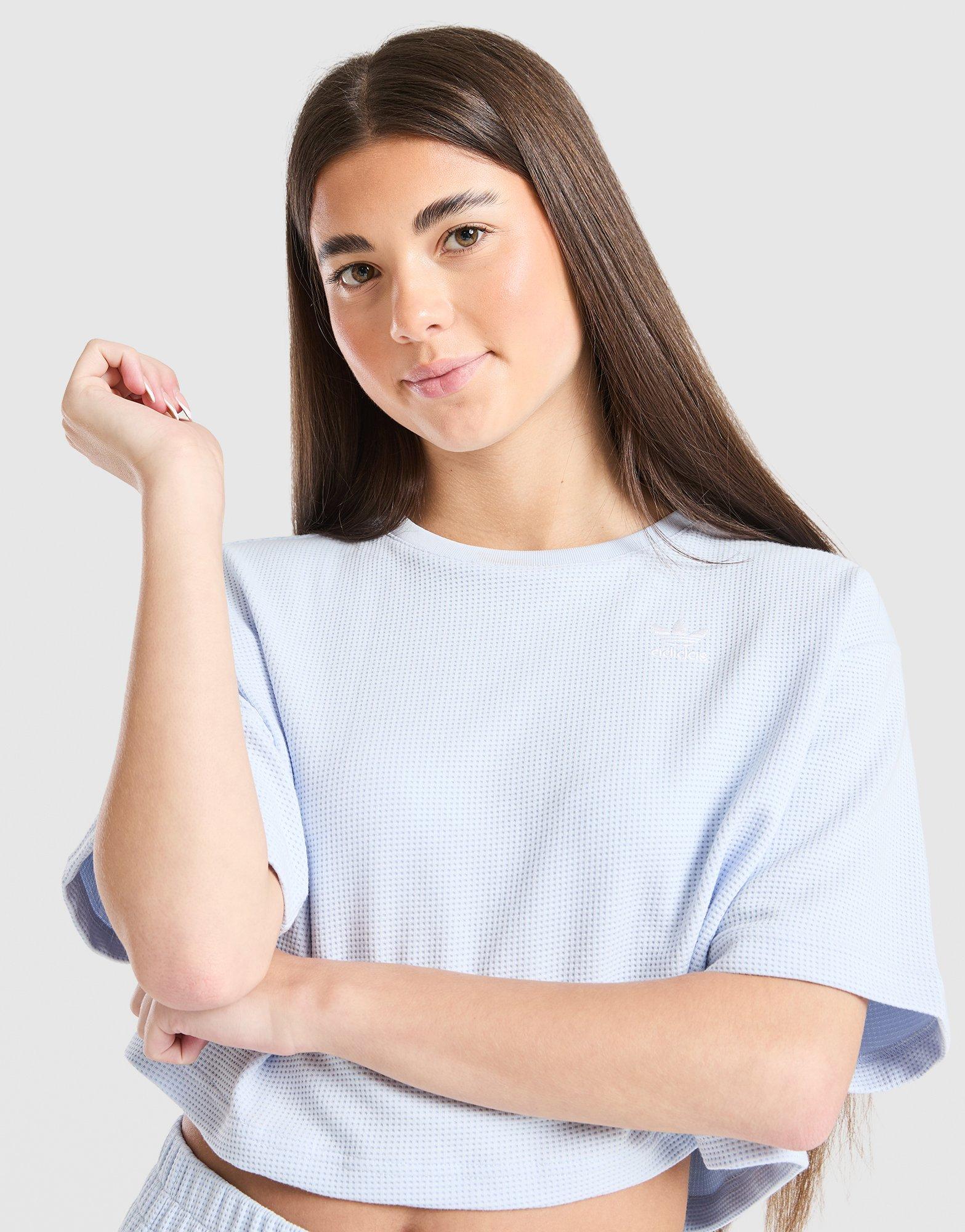 adidas Girls' Waffle T-Shirt Junior