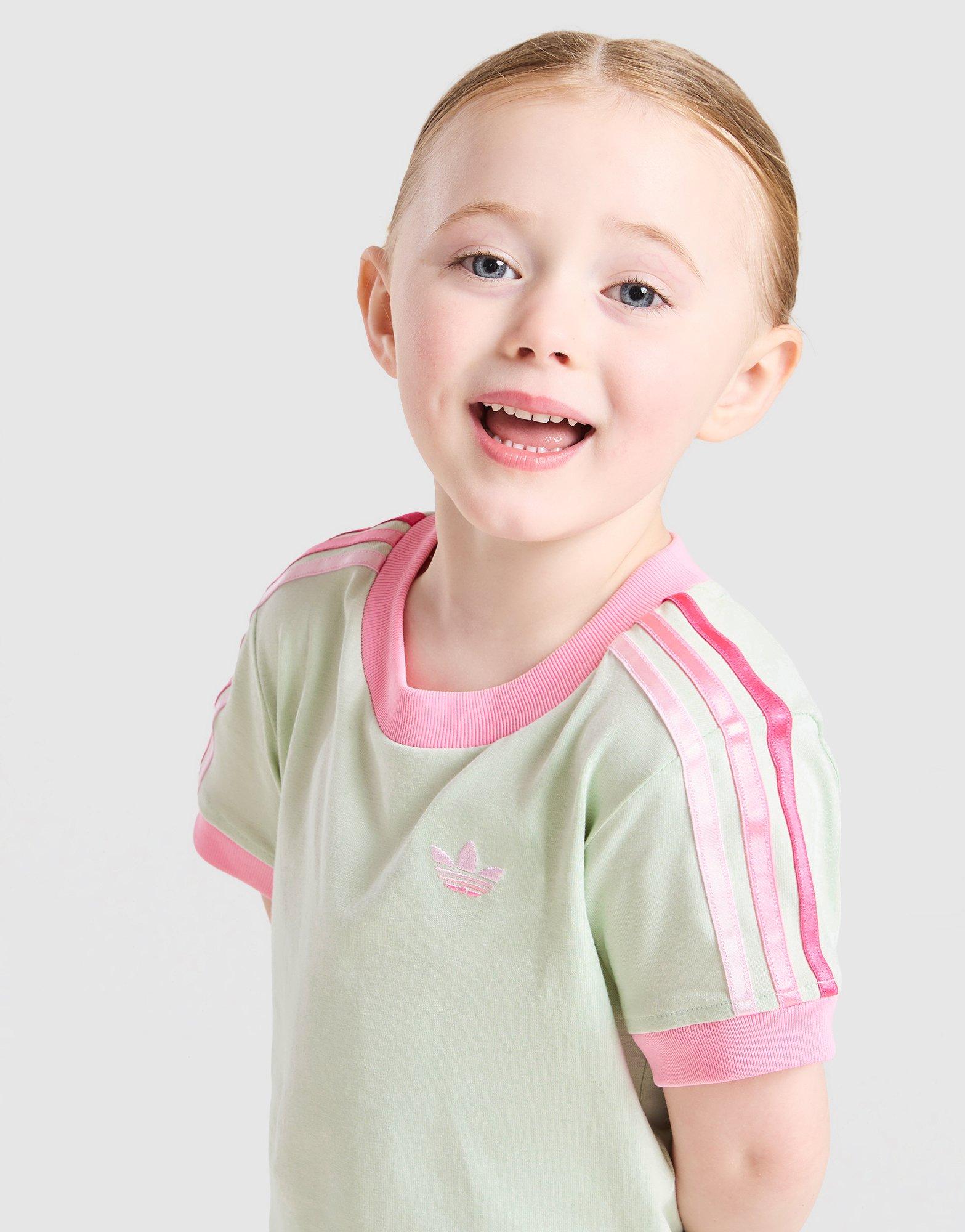 adidas Originals Girls' Firebird T-Shirt/Shorts Set Infant