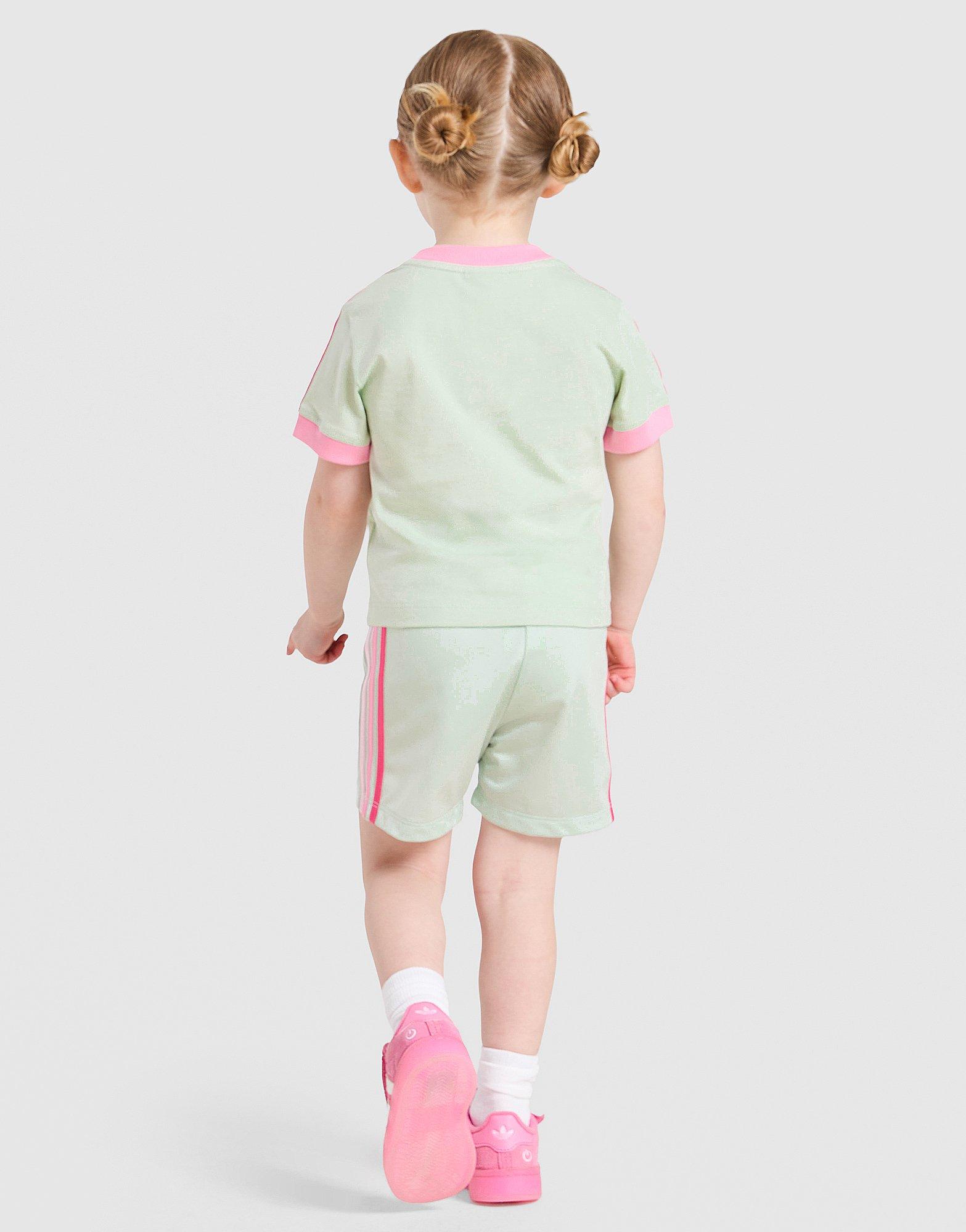 adidas Originals Girls' Firebird T-Shirt/Shorts Set Infant