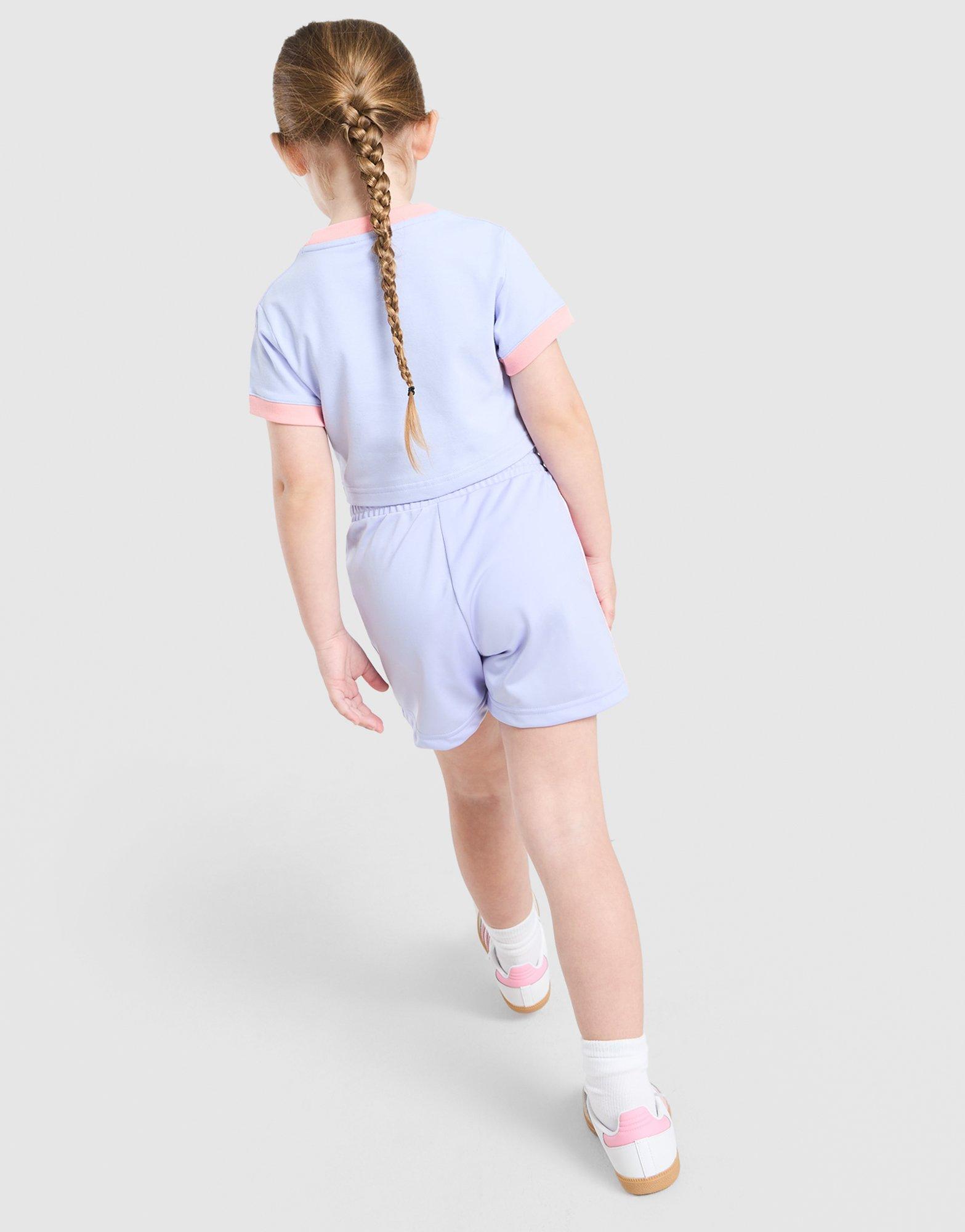 adidas Originals Girls' Firebird T-Shirt/Shorts Set Children