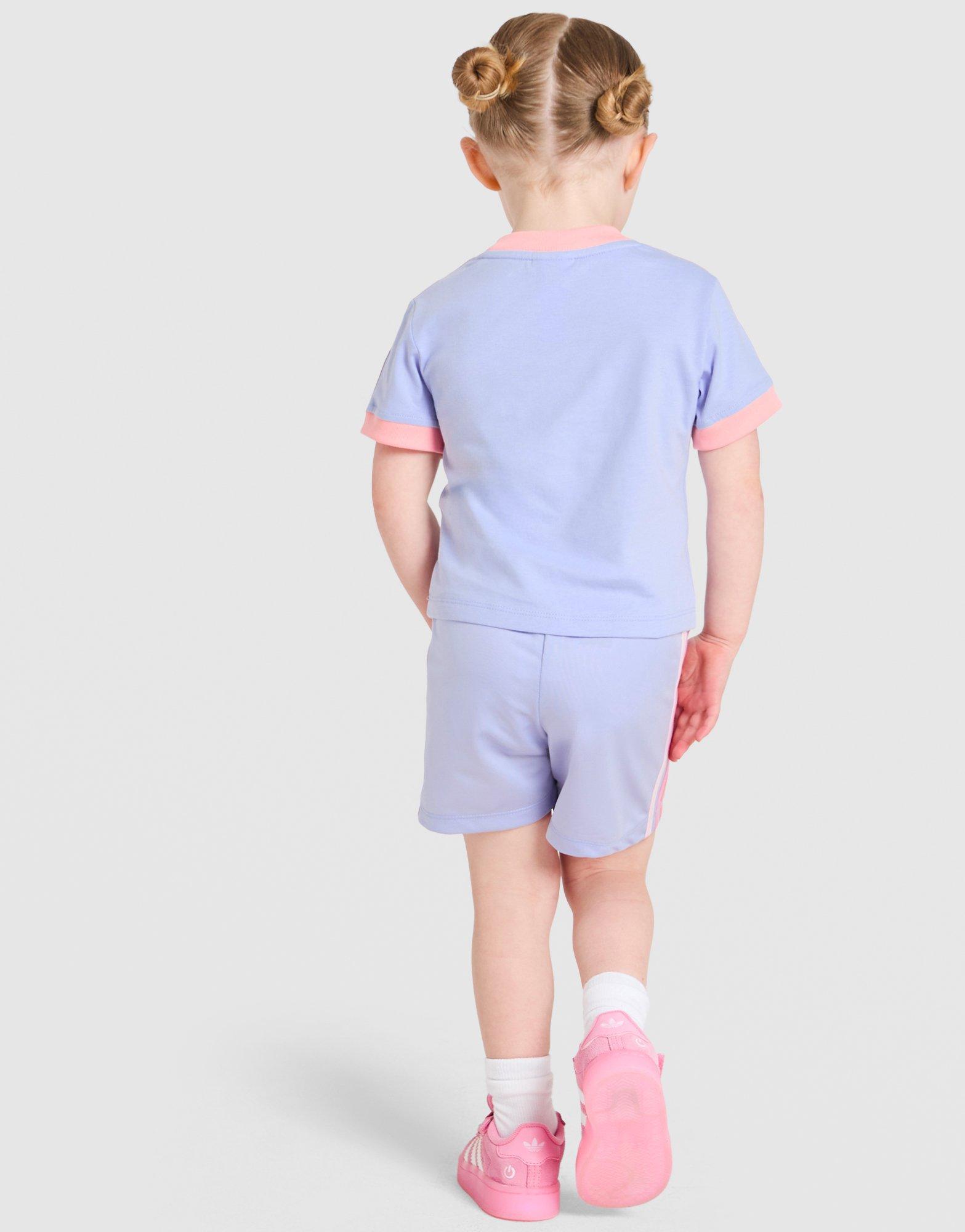 adidas Originals Girls' Firebird T-Shirt/Shorts Set Infant