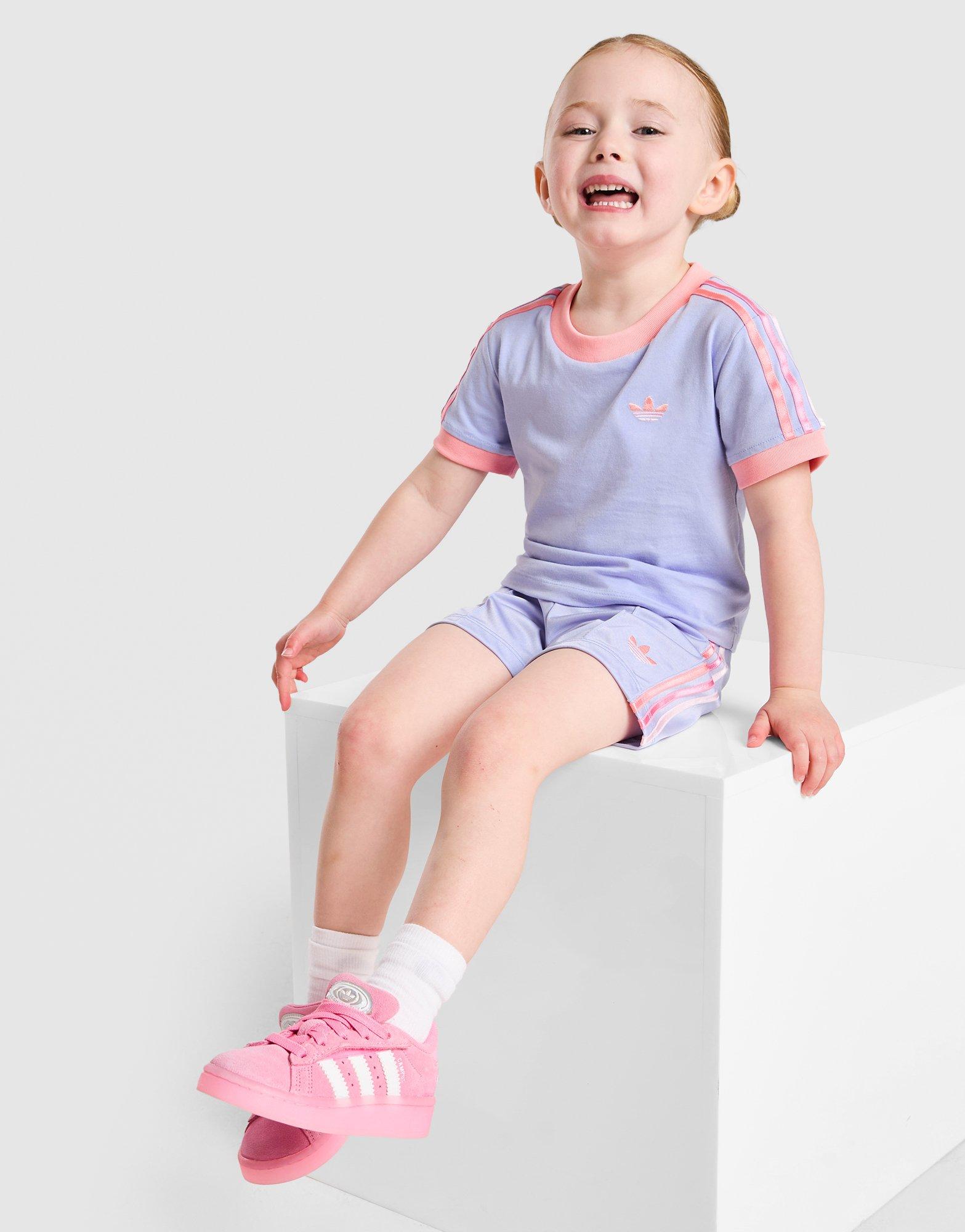 adidas Originals Girls' Firebird T-Shirt/Shorts Set Infant