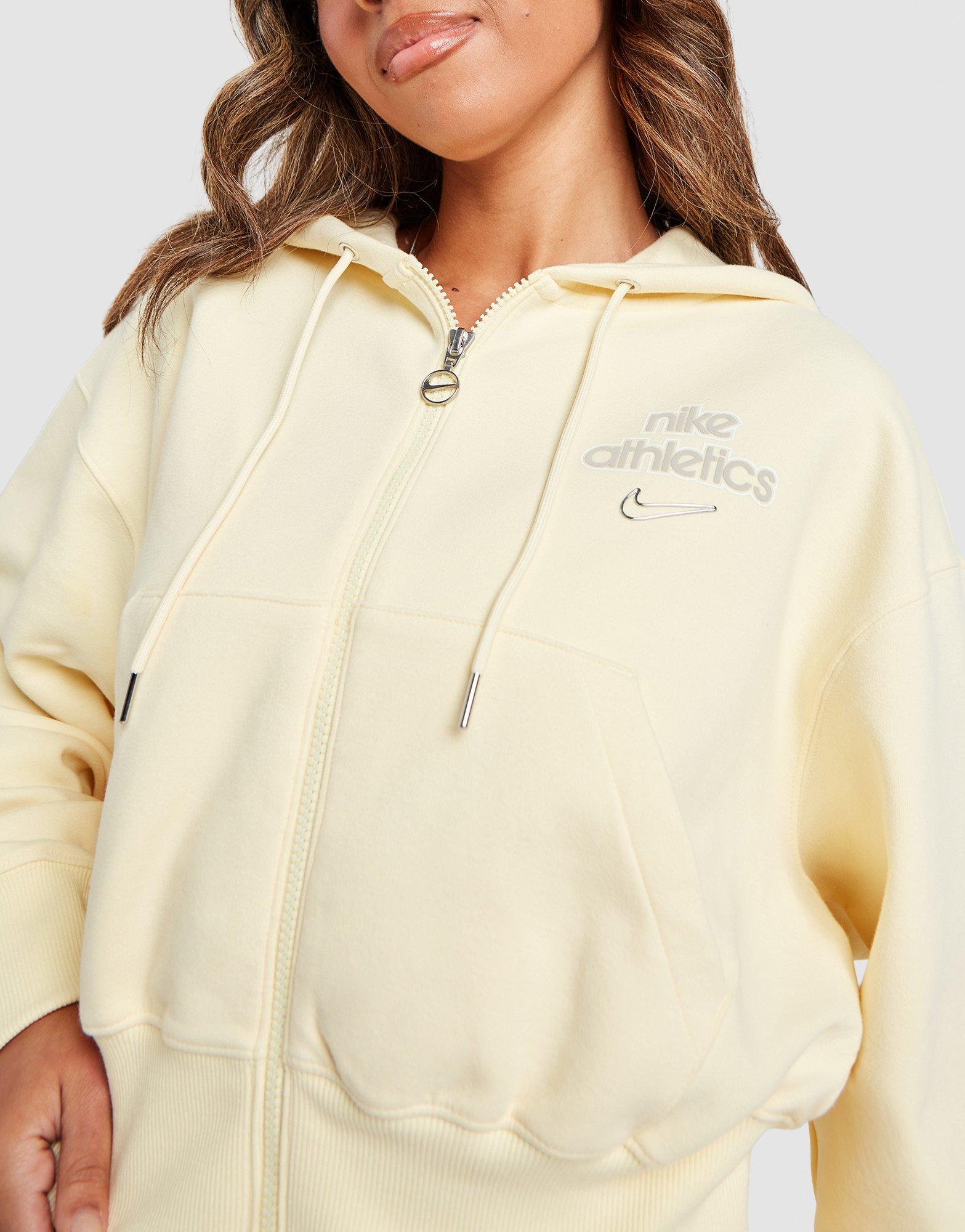 Nike Graphic Swoosh Crop Full Zip Hoodie