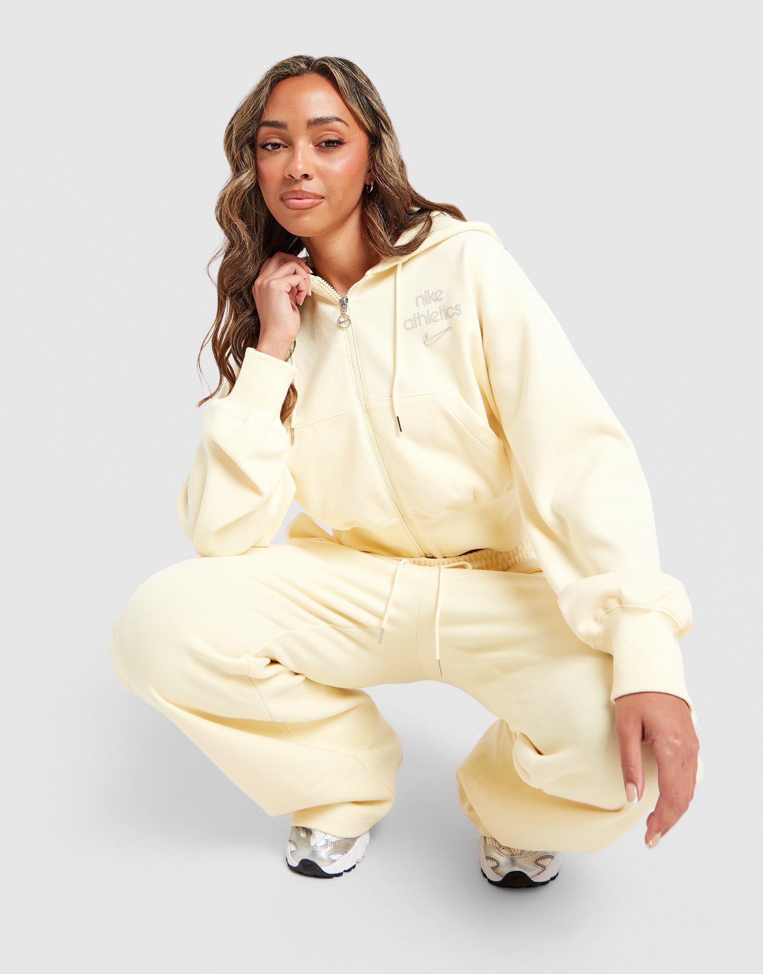 Nike Graphic Swoosh Crop Full Zip Hoodie