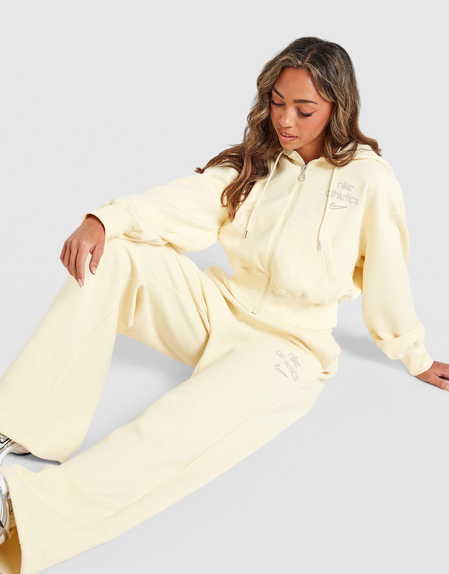 Nike Phoenix Fleece Graphic Swoosh Wide Leg Joggers