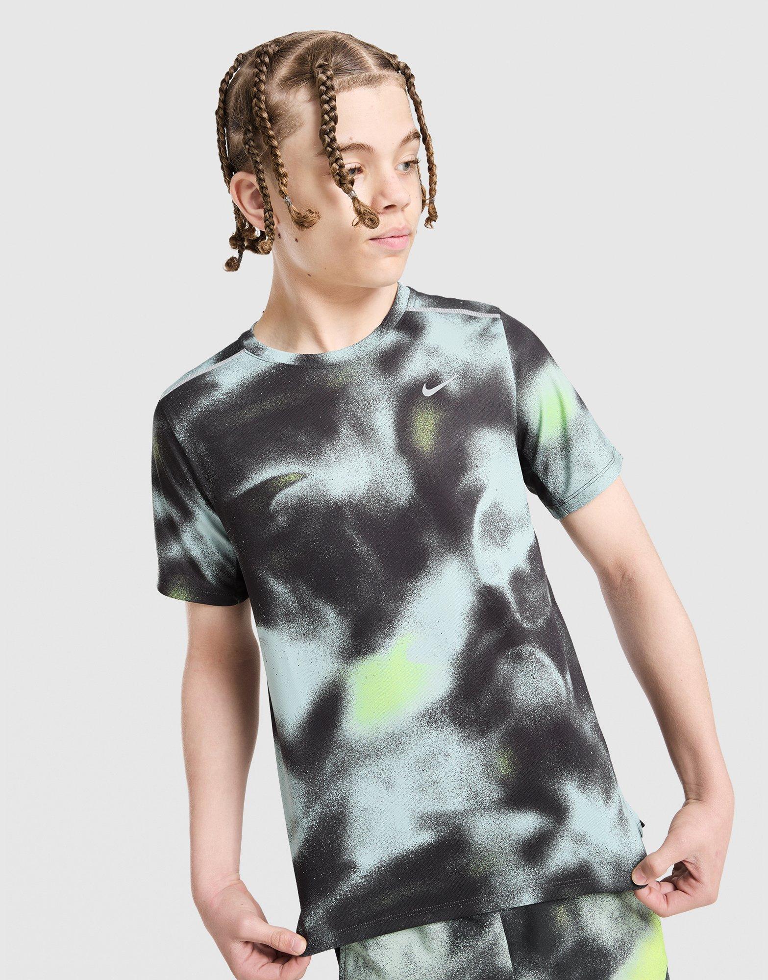 Nike Miler All Over Print T-Shirt Junior