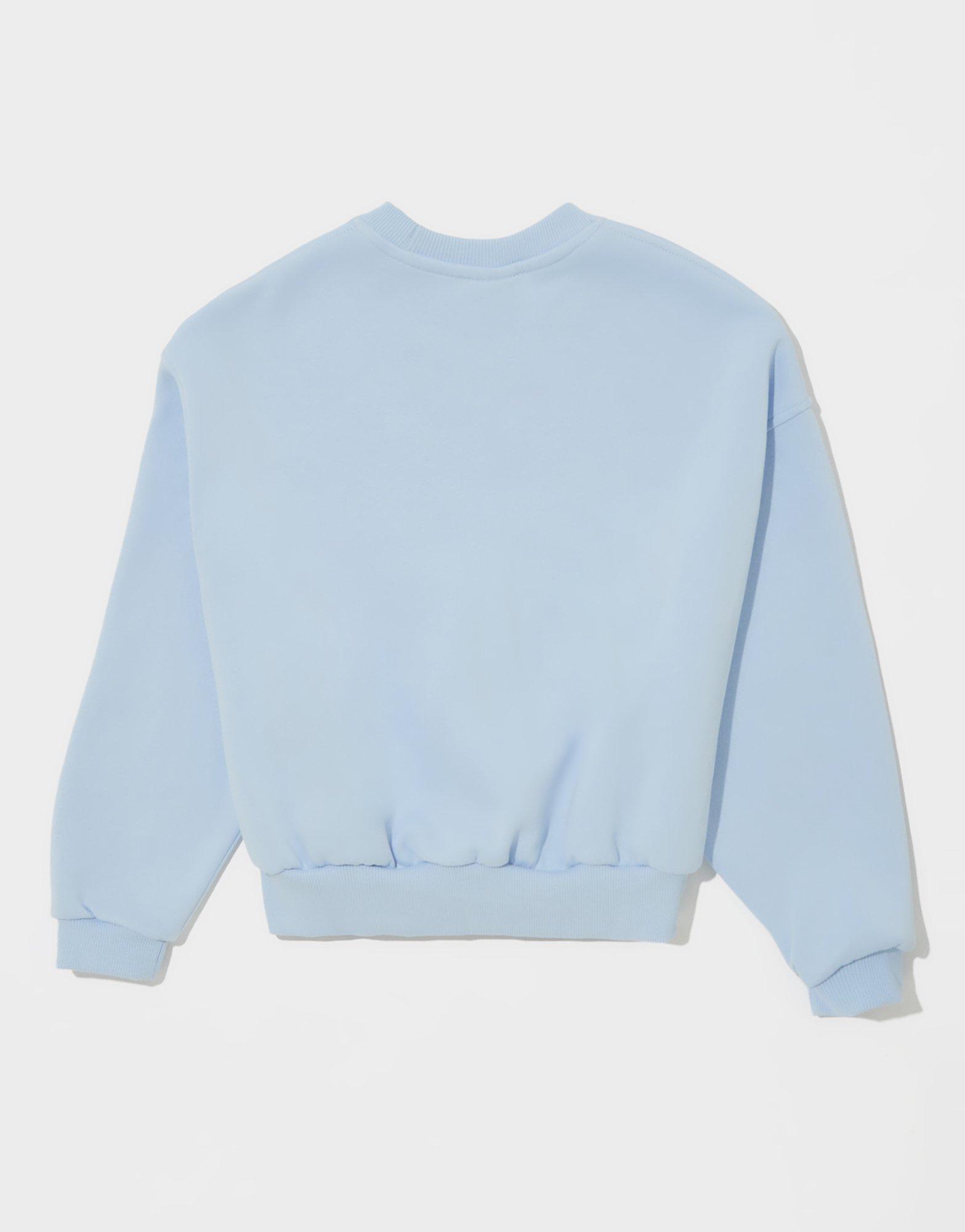 Nike Girls' Dual Tone Crew Sweatshirt Junior