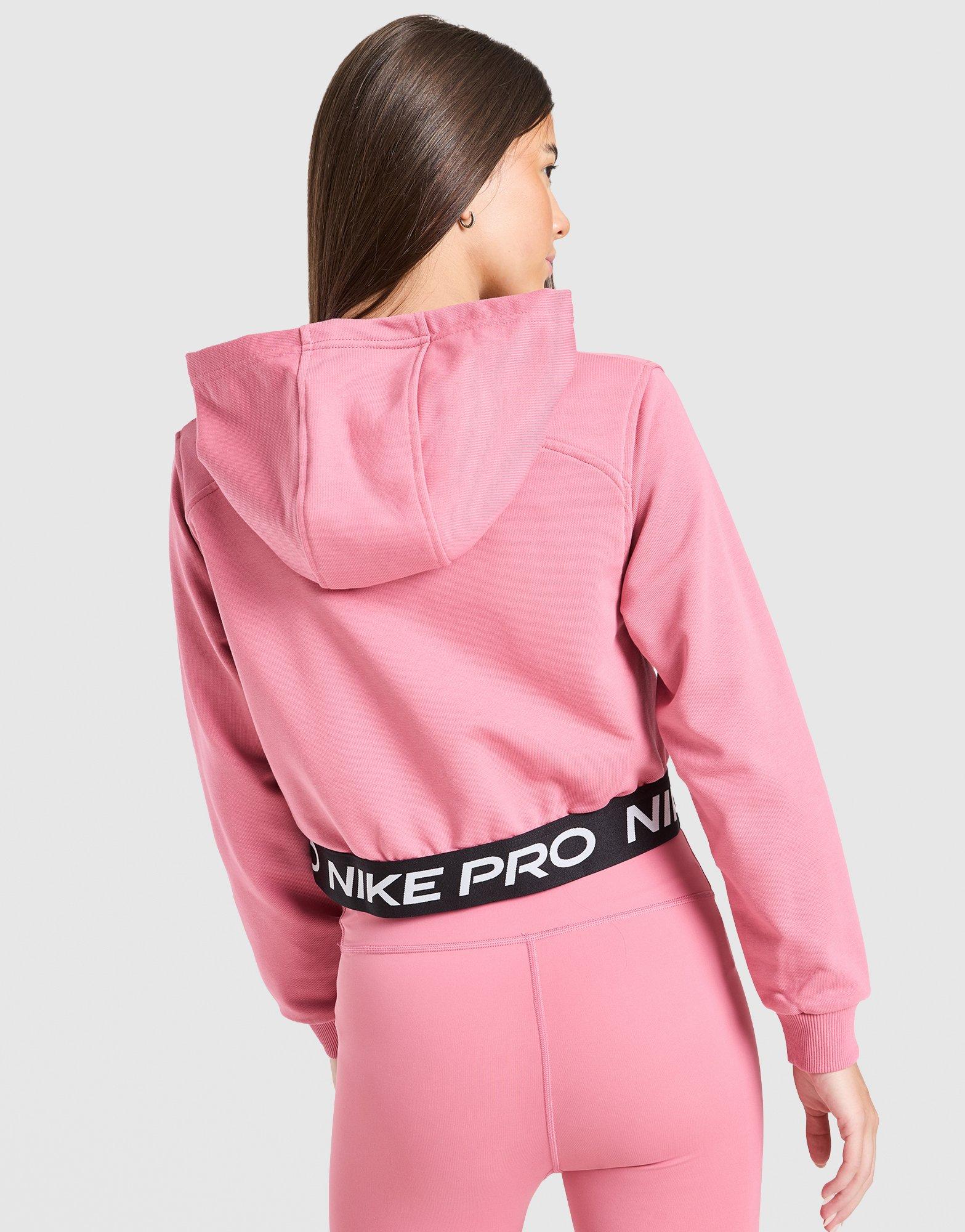 Nike Girls' Pro Crop Full Zip Hoodie Junior
