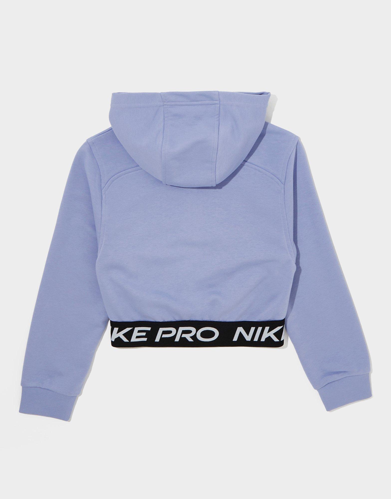 Nike Girls' Pro Cropped Full Zip Hoodie Junior