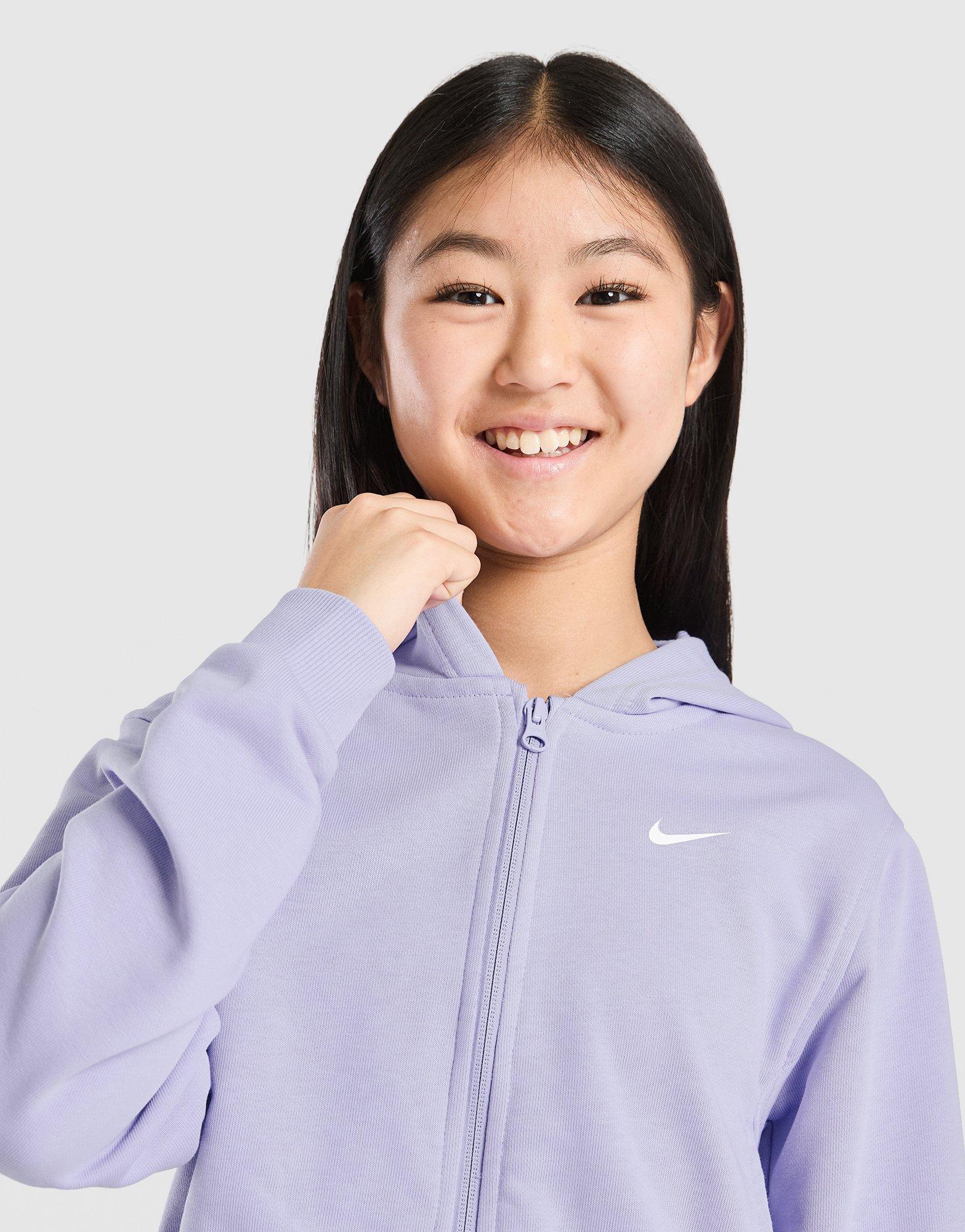 Nike Sweat à capuche zippé Pro Cropped Fille Junior