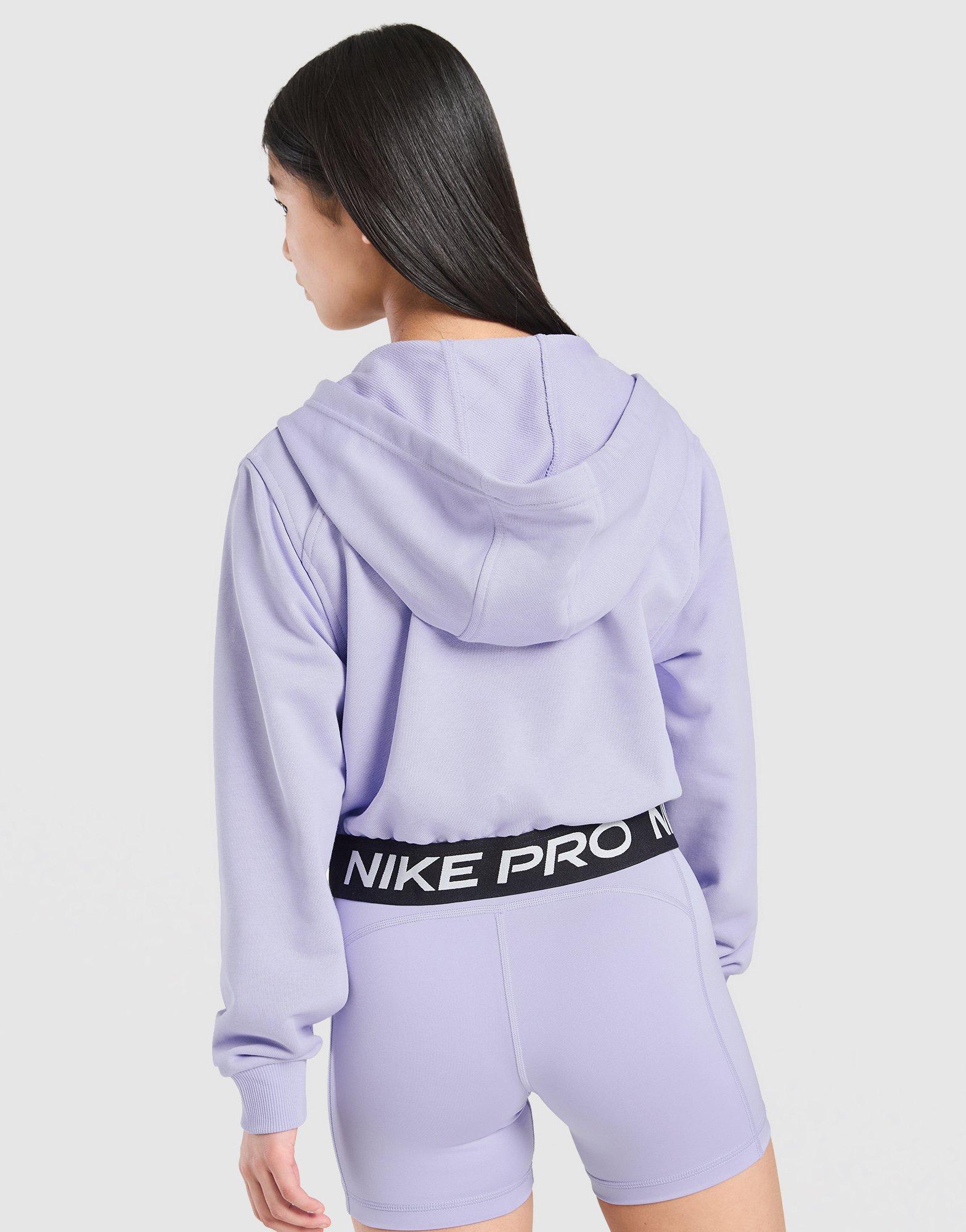 Nike Sweat à capuche zippé Pro Cropped Fille Junior