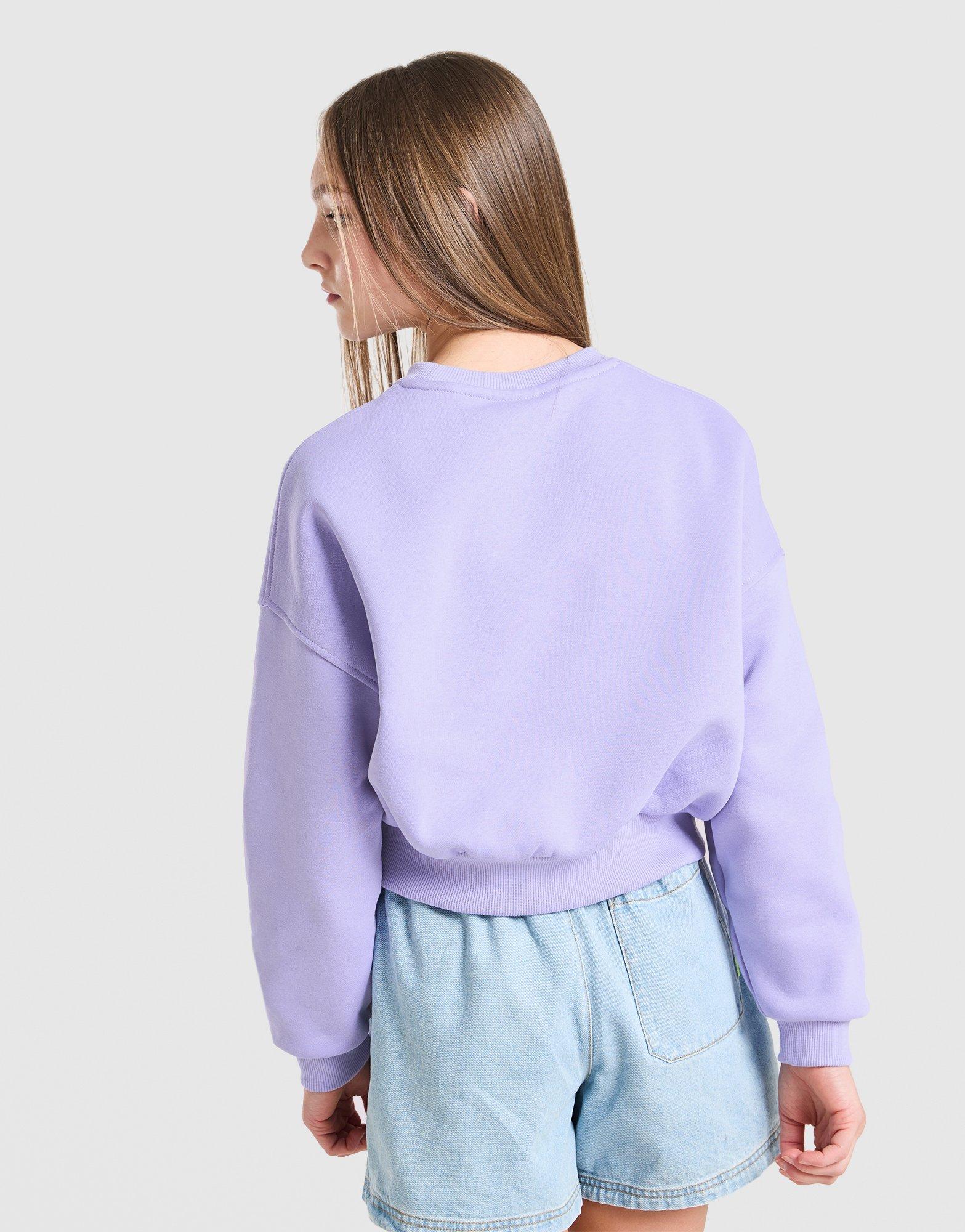 Nike Girls' Club Crop Crew Sweatshirt Junior