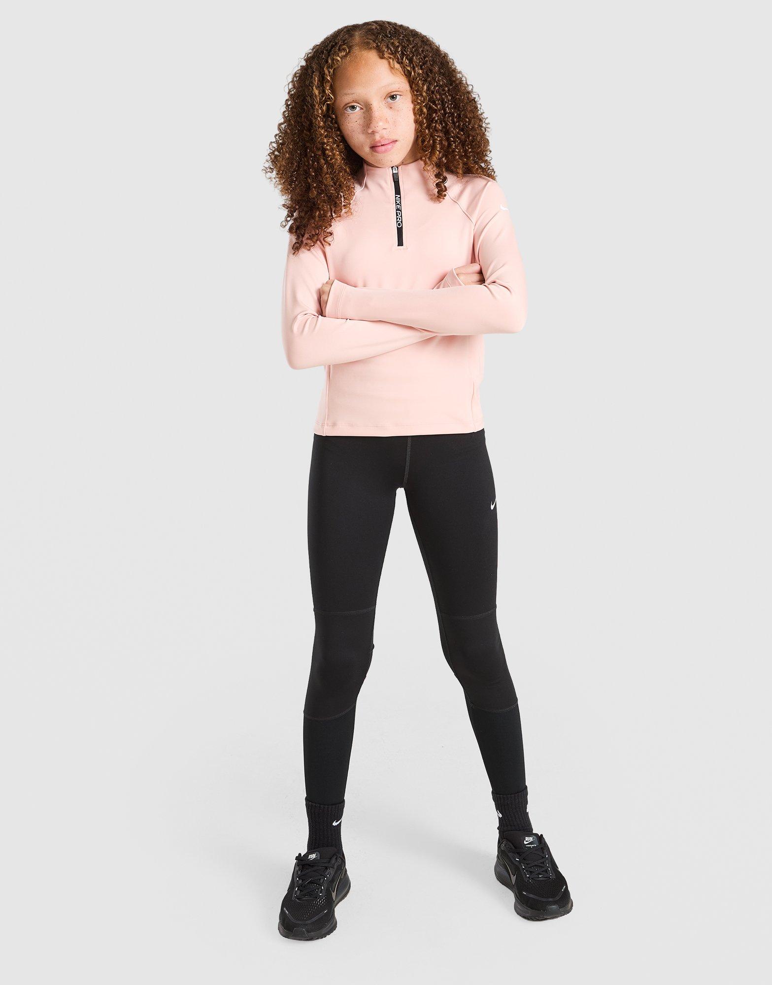 Nike Girls' Pro Dri-FIT 1/2 Zip Top Junior