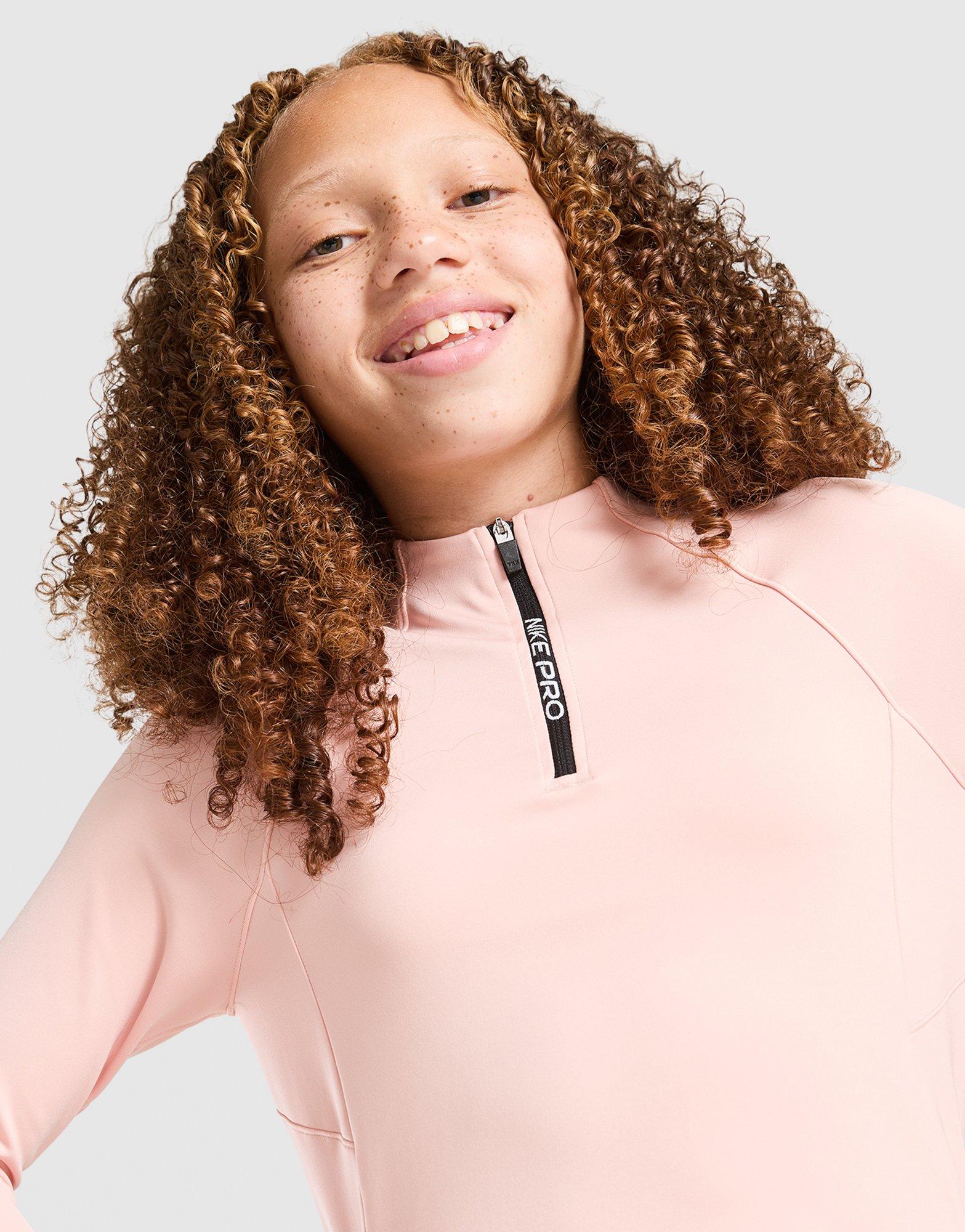 Nike Girls' Pro Dri-FIT 1/2 Zip Top Junior