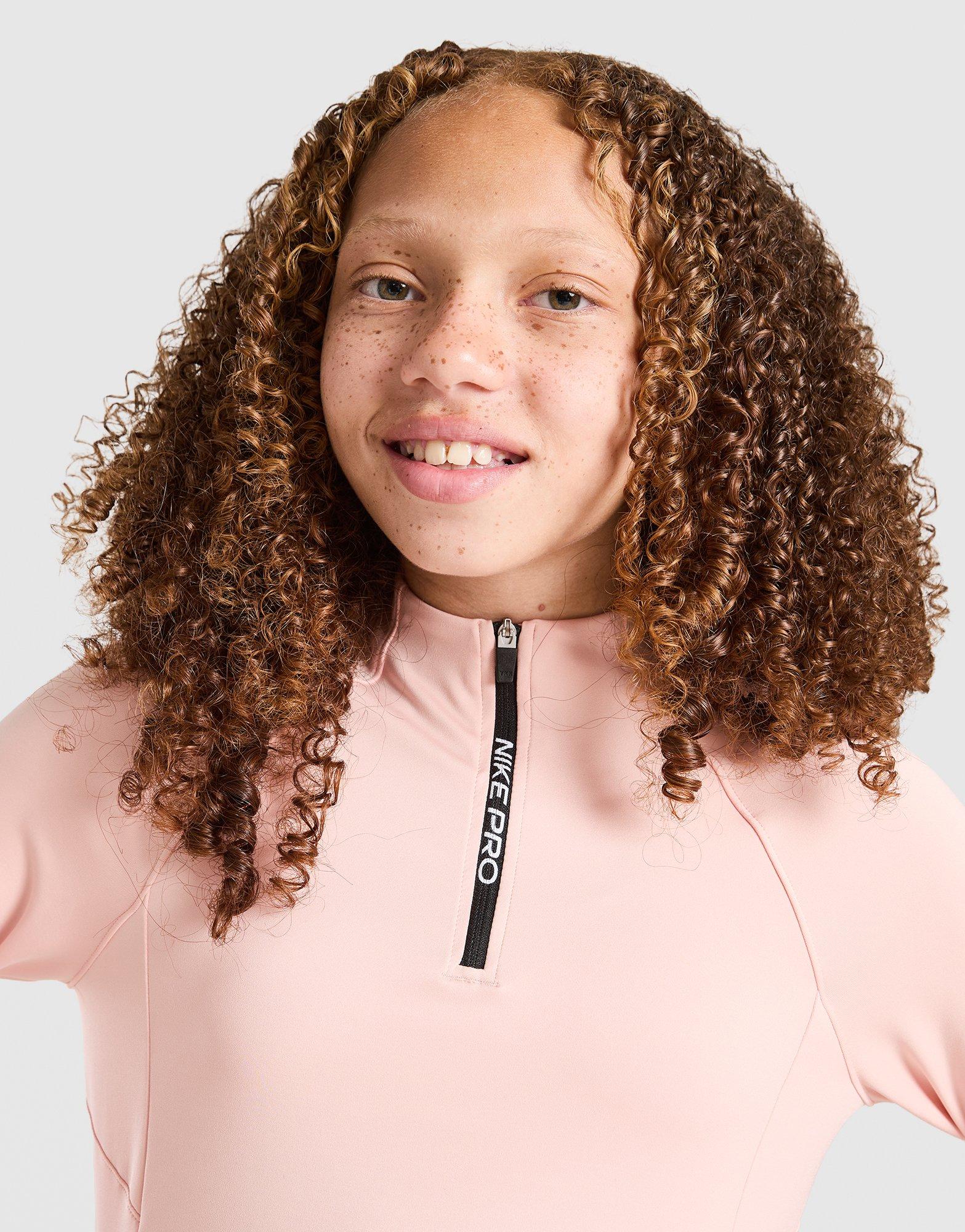Nike Girls' Pro Dri-FIT 1/2 Zip Top Junior