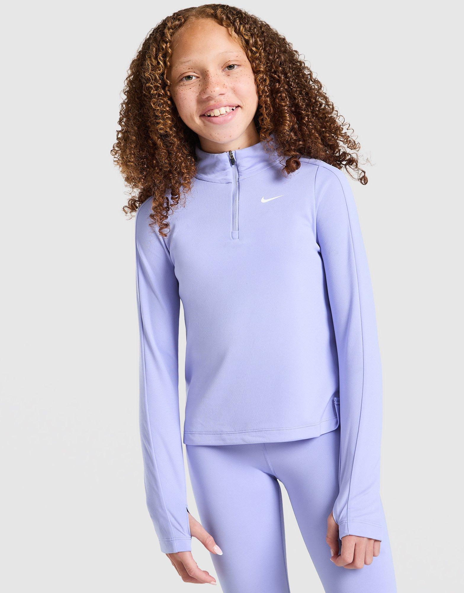 Nike Girls' Fitness Long Sleeve 1/2 Zip Top Junior