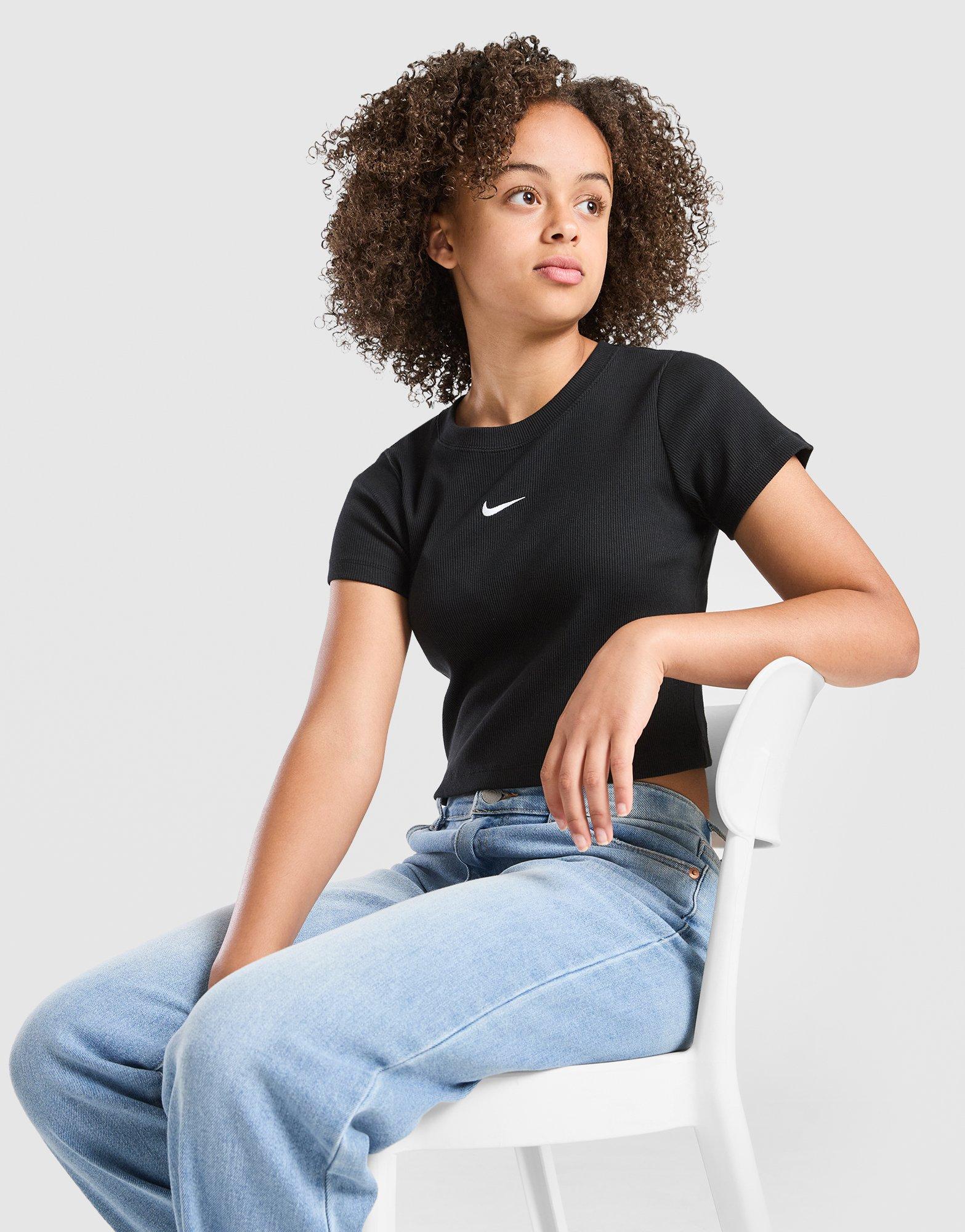 Nike Girls' Ribbed Baby T-Shirt Junior