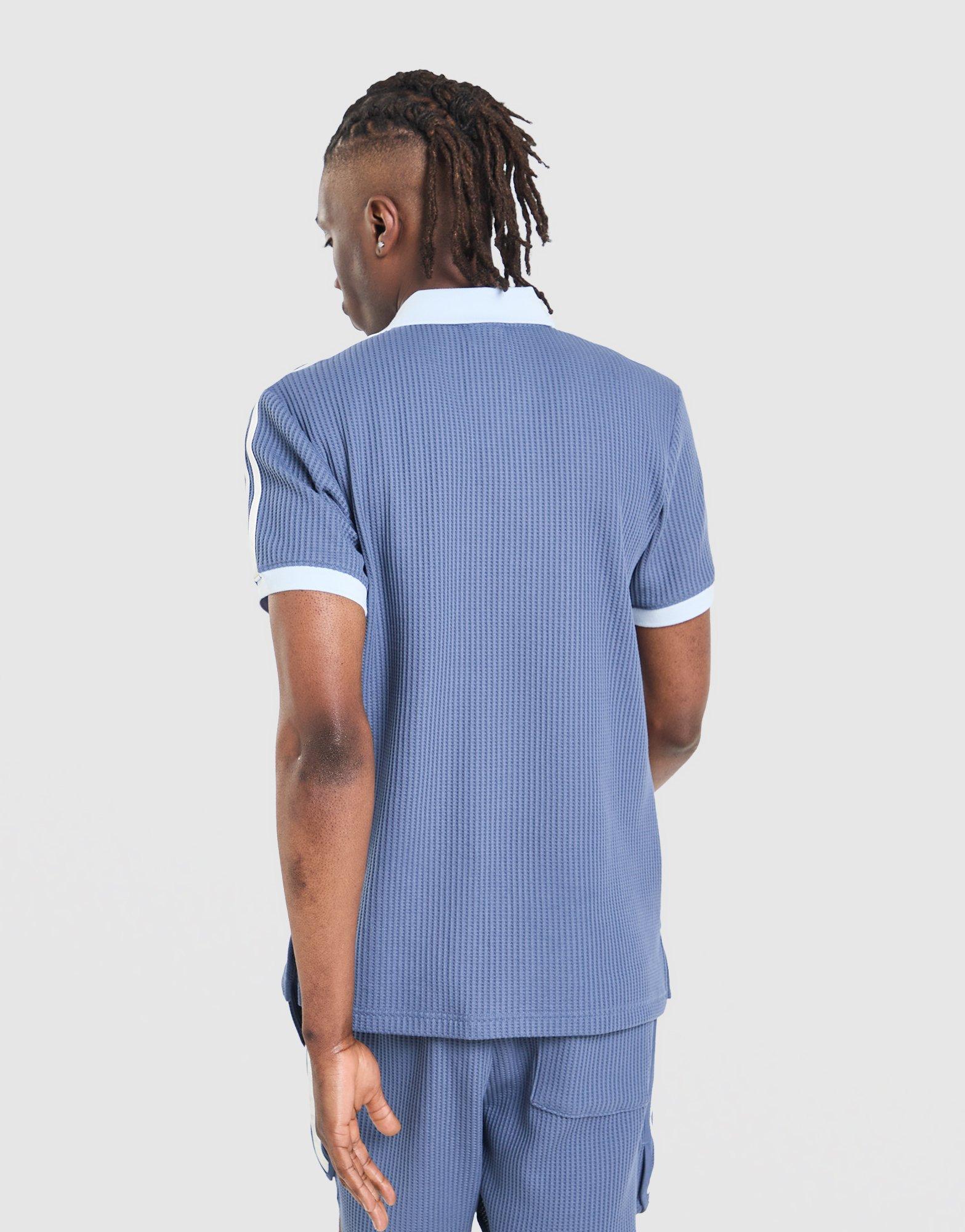 adidas Originals 3-Stripes Waffle Knit Polo Shirt