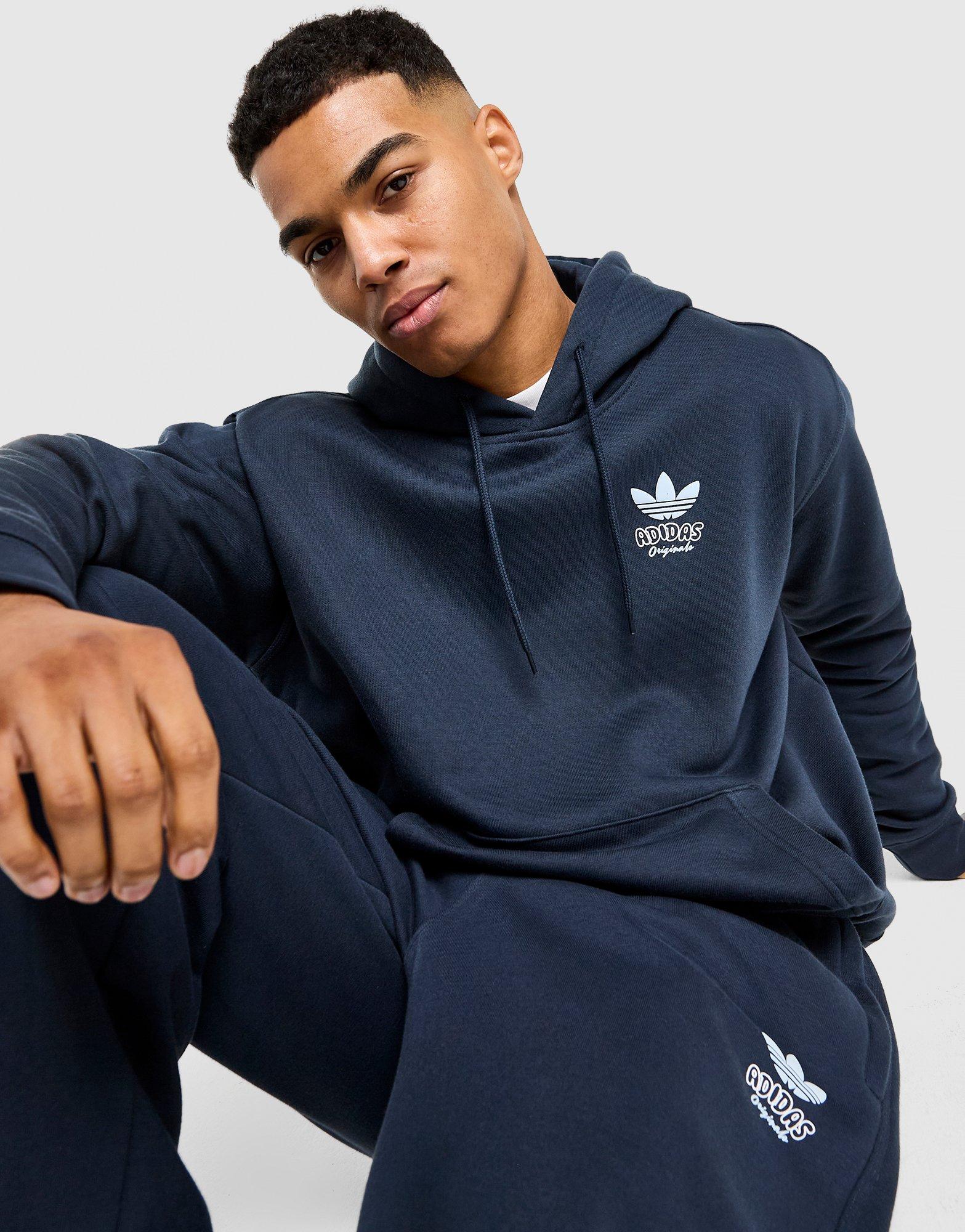 adidas Felpa con Cappuccio Dual Print