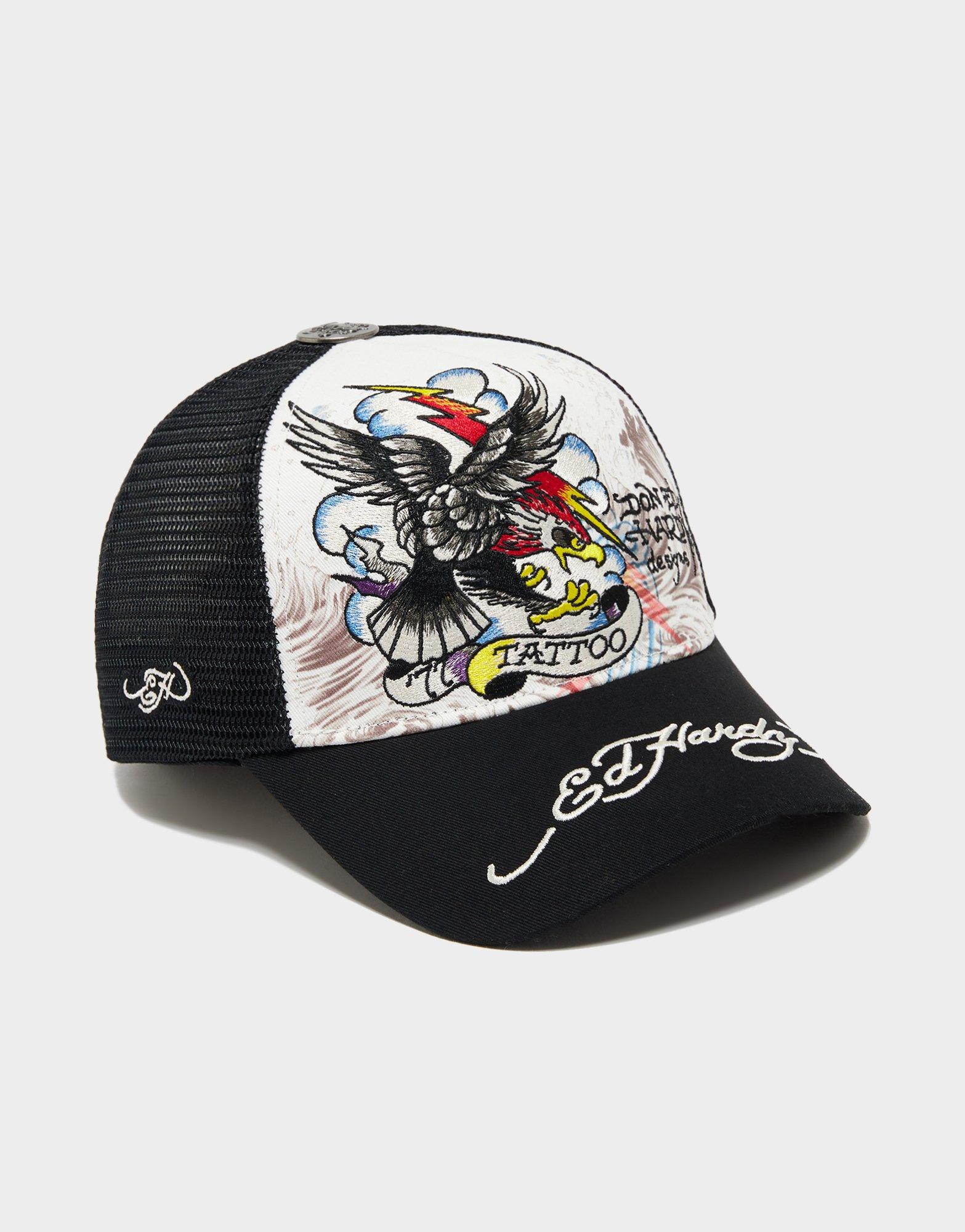 Ed Hardy Eagle Patch Trucker Cap