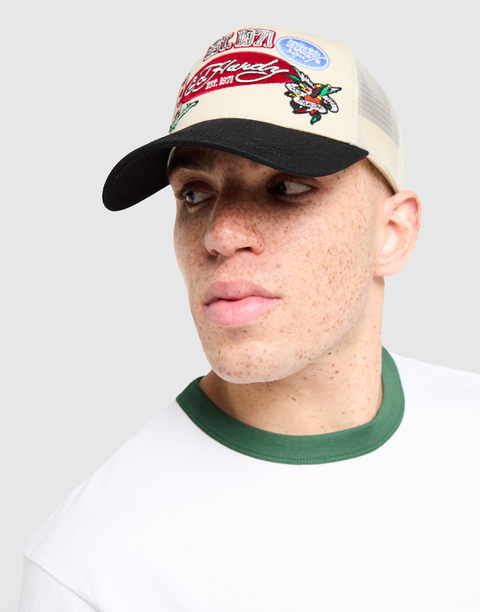 Ed Hardy Varsity Badge Trucker Cap