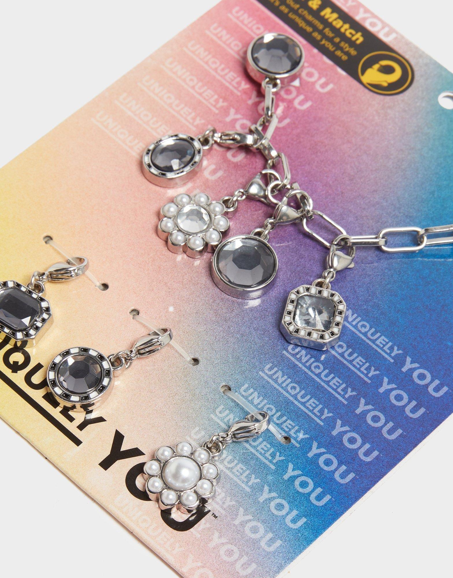 Crocs 4-Pack Silver Chain Jibbitz Charms