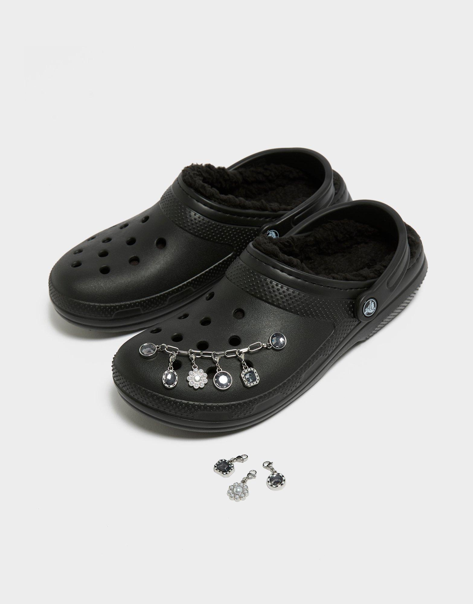 Crocs Set 4 Charms Jibbitz Silver Chain