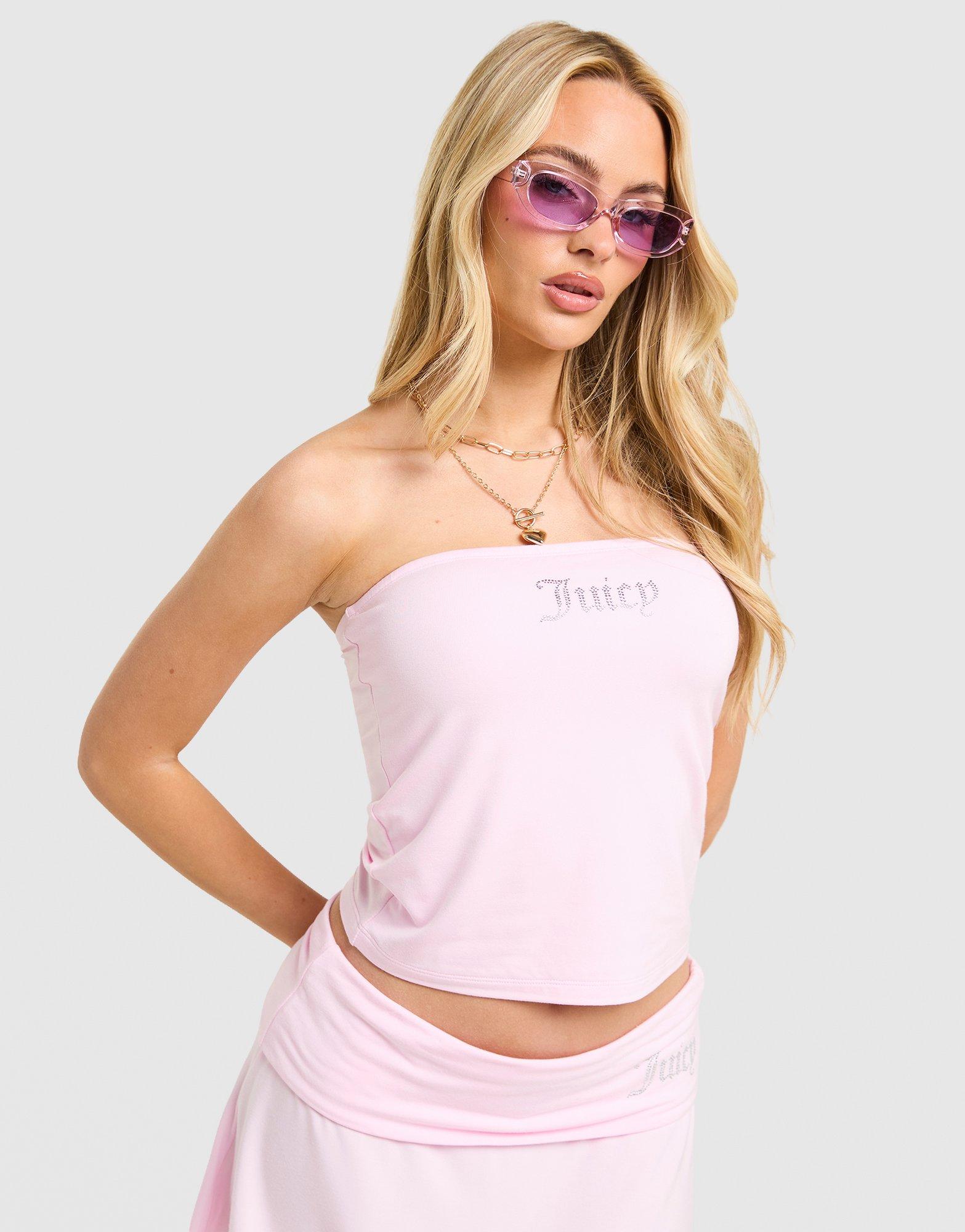 JUICY COUTURE Diamente Longline Bandeau Top