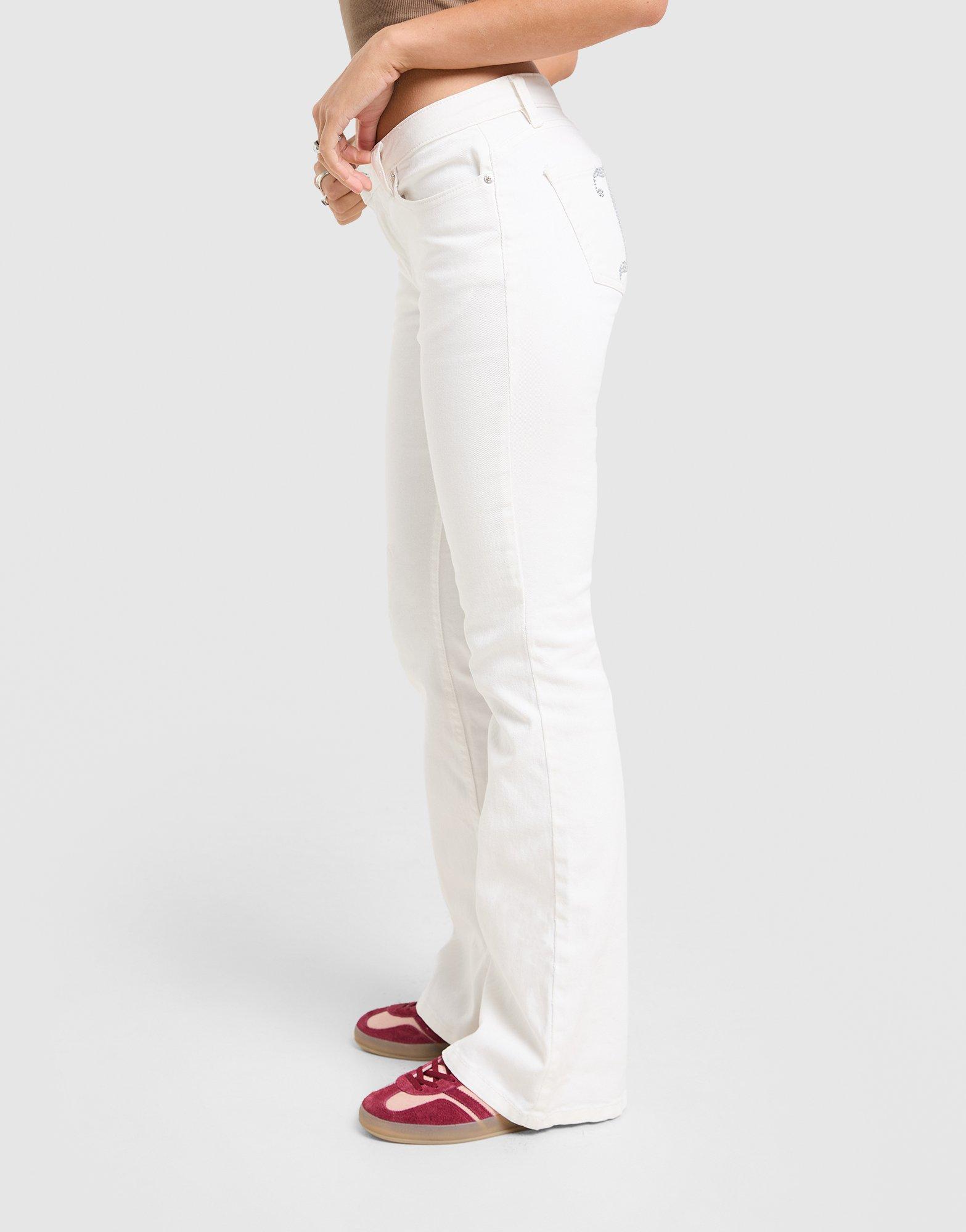 JUICY COUTURE Low Rise Diamante Jeans