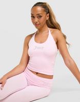 JUICY COUTURE Jersey Diamante Halter Vest Top