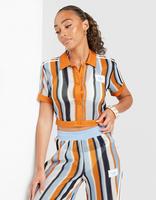 adidas Originals Crochet Crop Polo Shirt