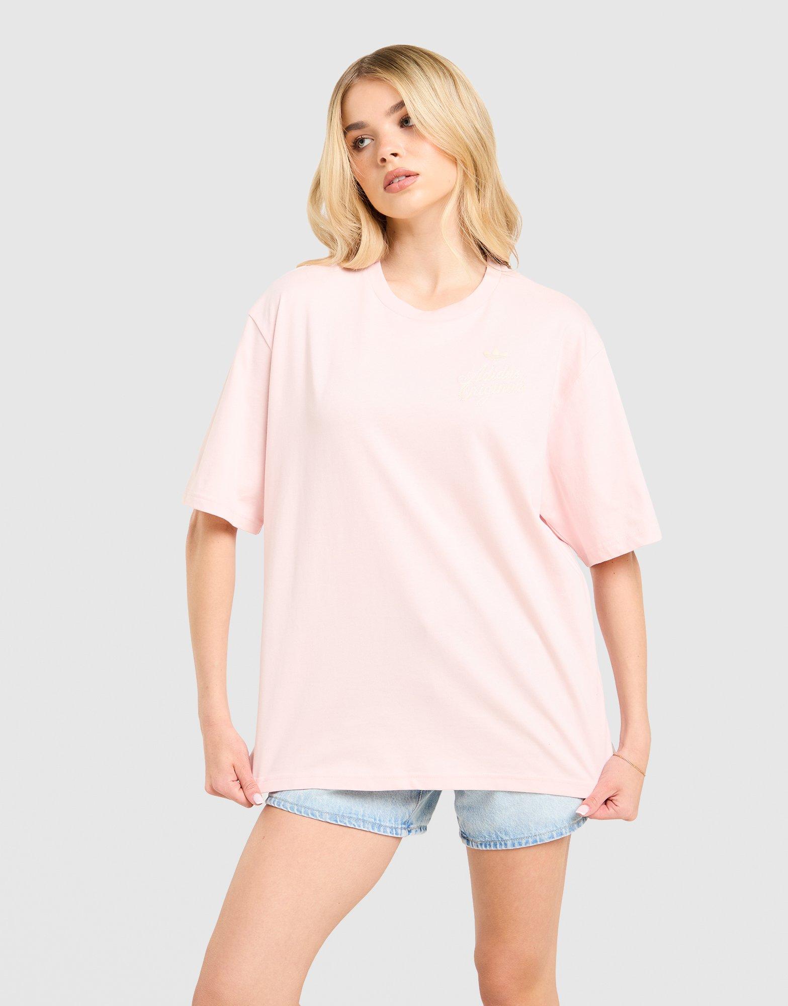 adidas Originals Floral Stitch Boyfriend T-Shirt