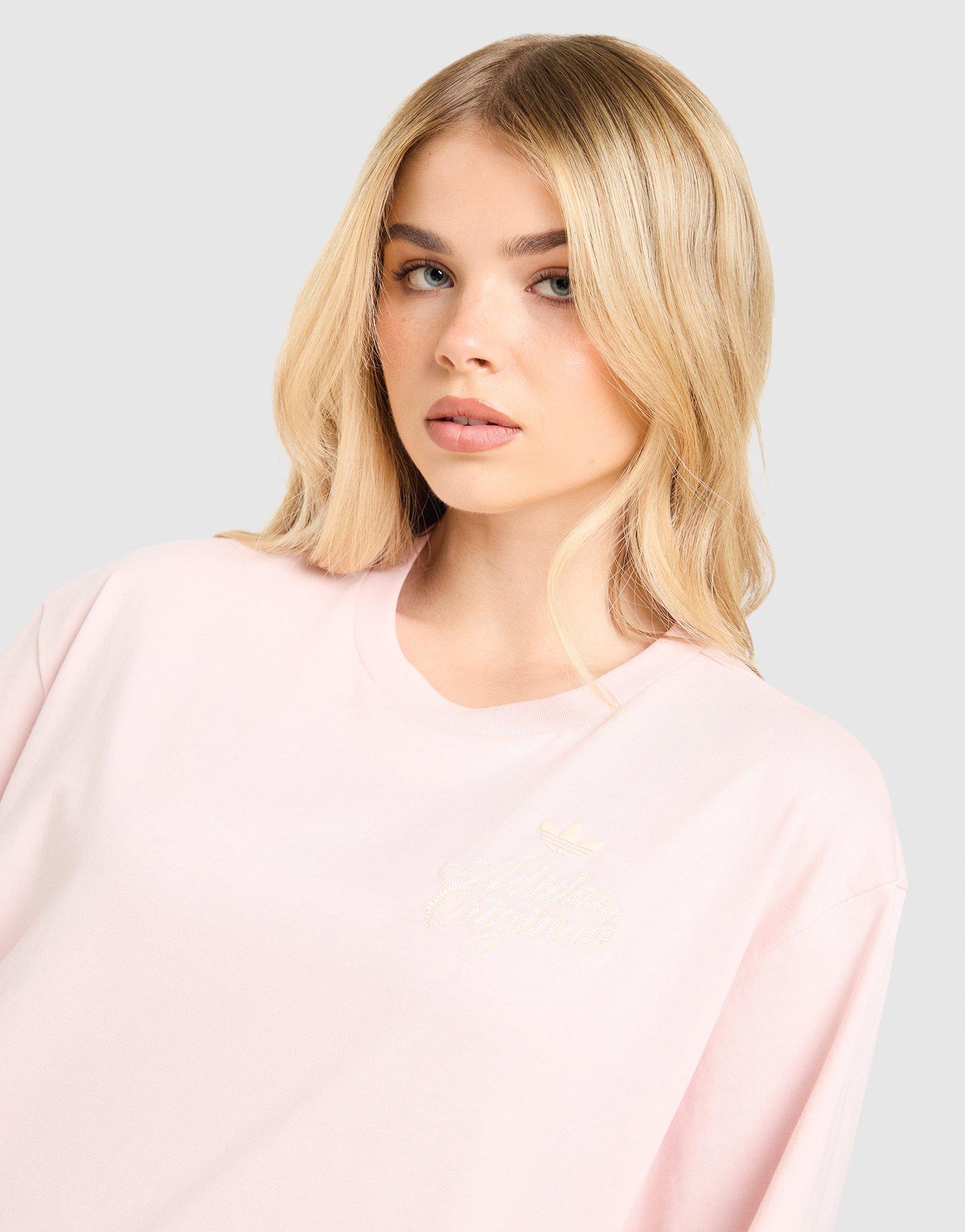 adidas Originals Floral Stitch Boyfriend T-Shirt