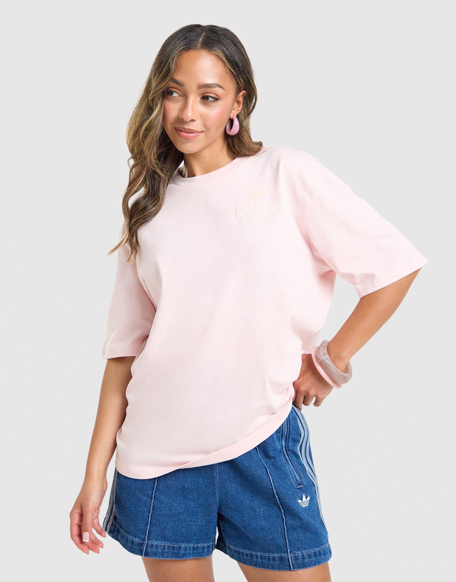 adidas Originals Floral Stitch Boyfriend T-Shirt