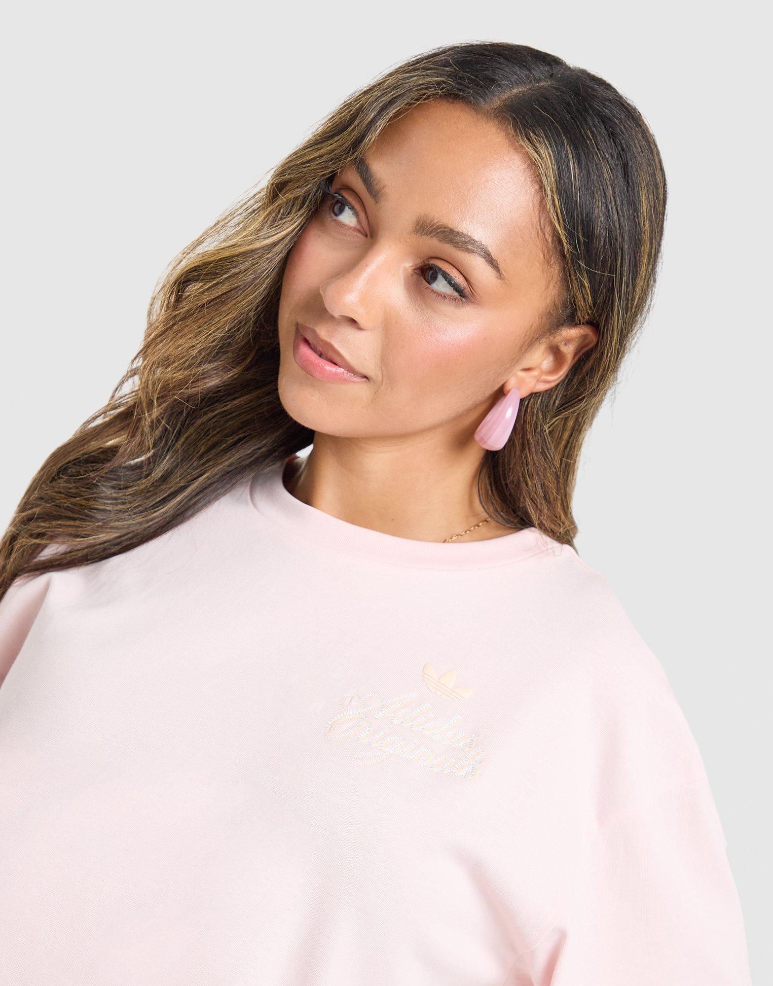 adidas Originals Floral Stitch Boyfriend T-Shirt
