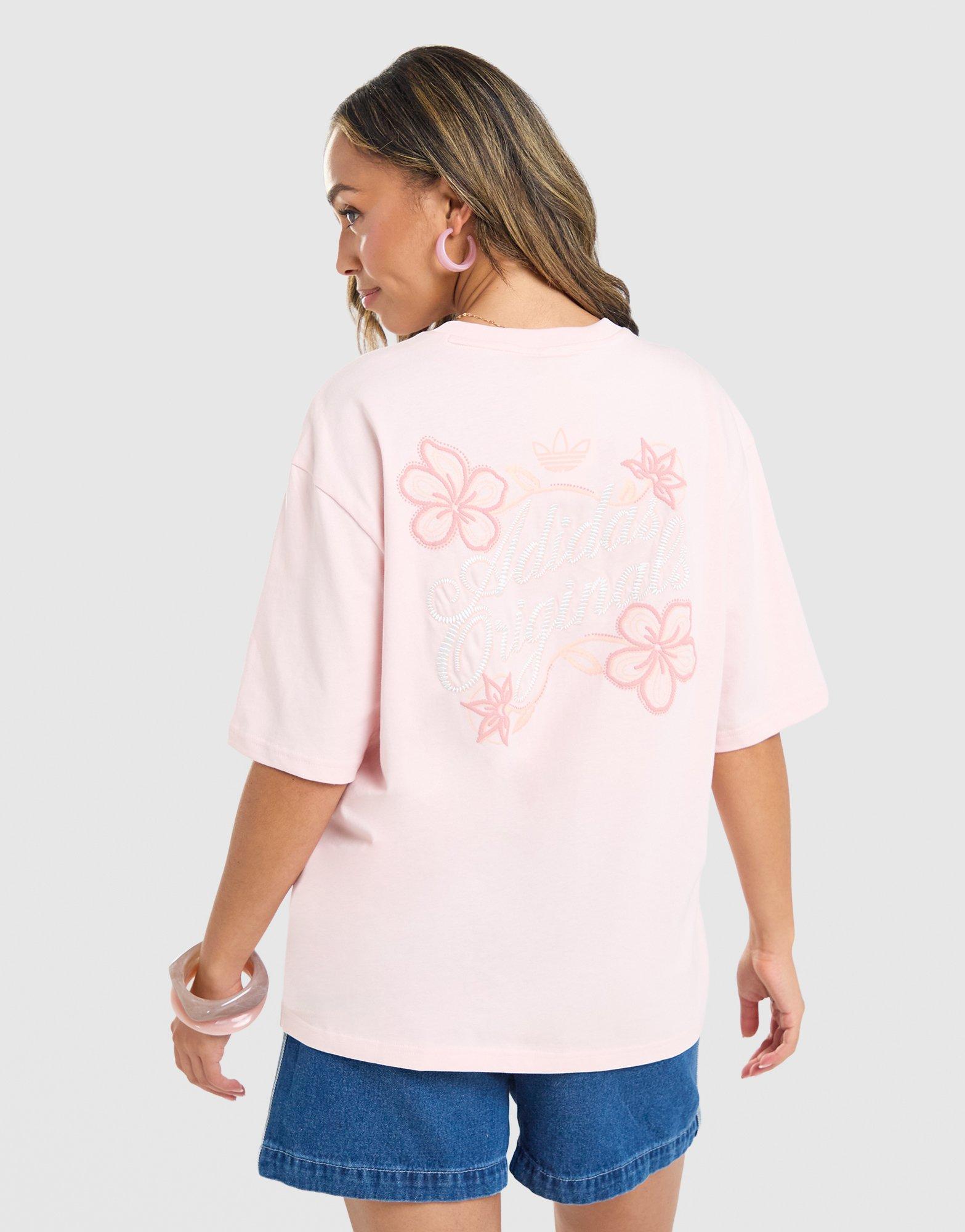adidas Originals Floral Stitch Boyfriend T-Shirt
