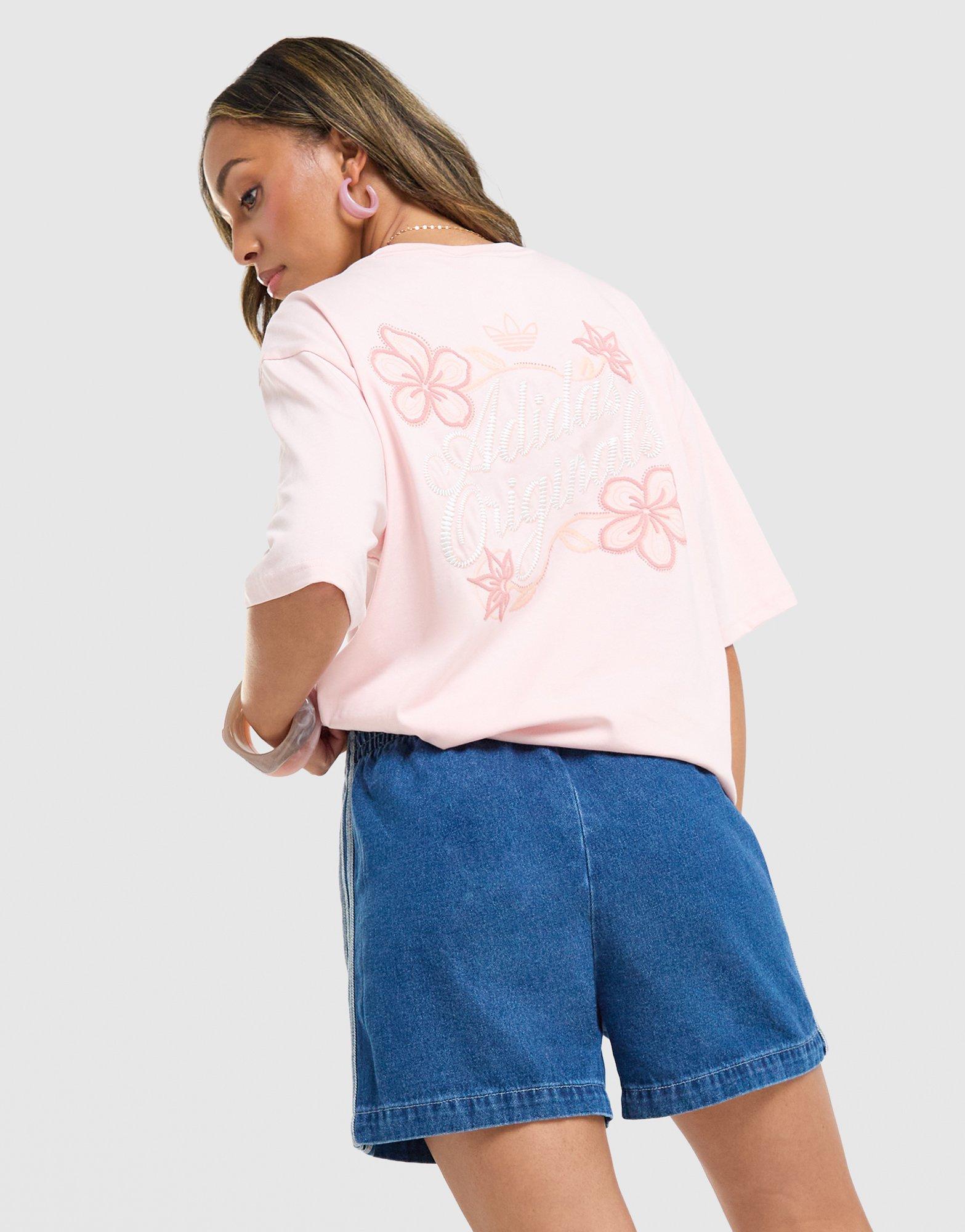 adidas Originals Floral Stitch Boyfriend T-Shirt